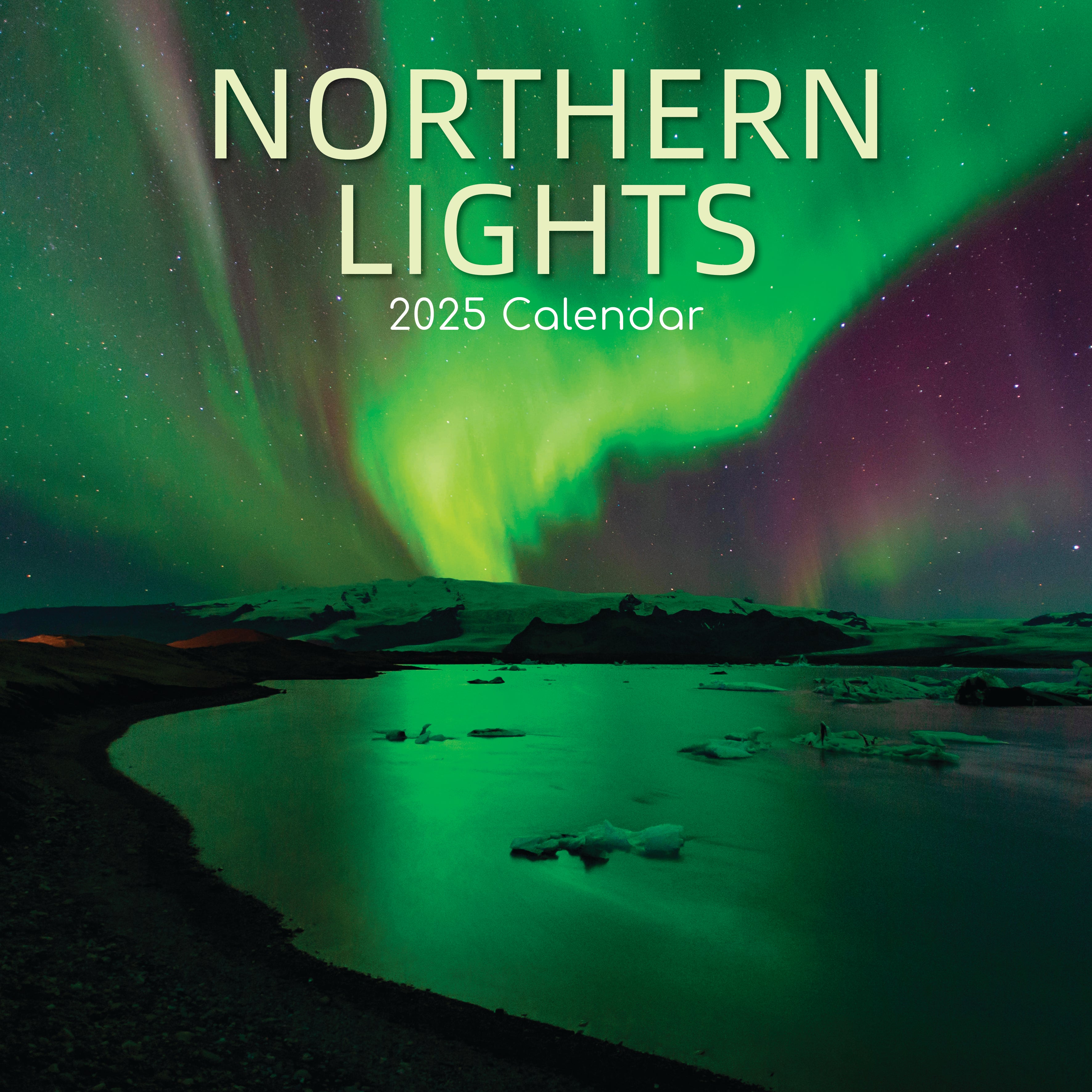 2025 Northern Lights - Square Wall Calendar