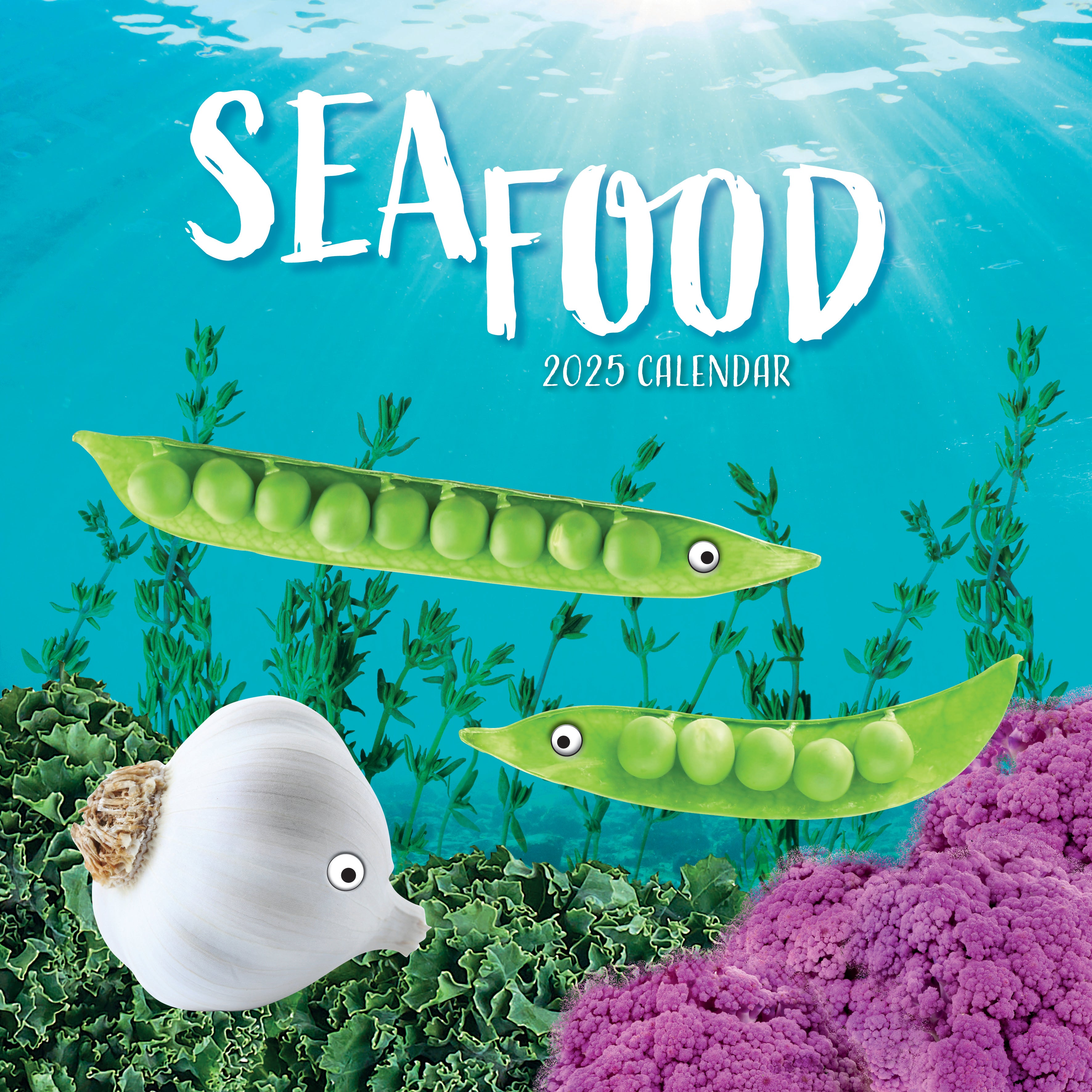 2025 Sea Food - Square Wall Calendar