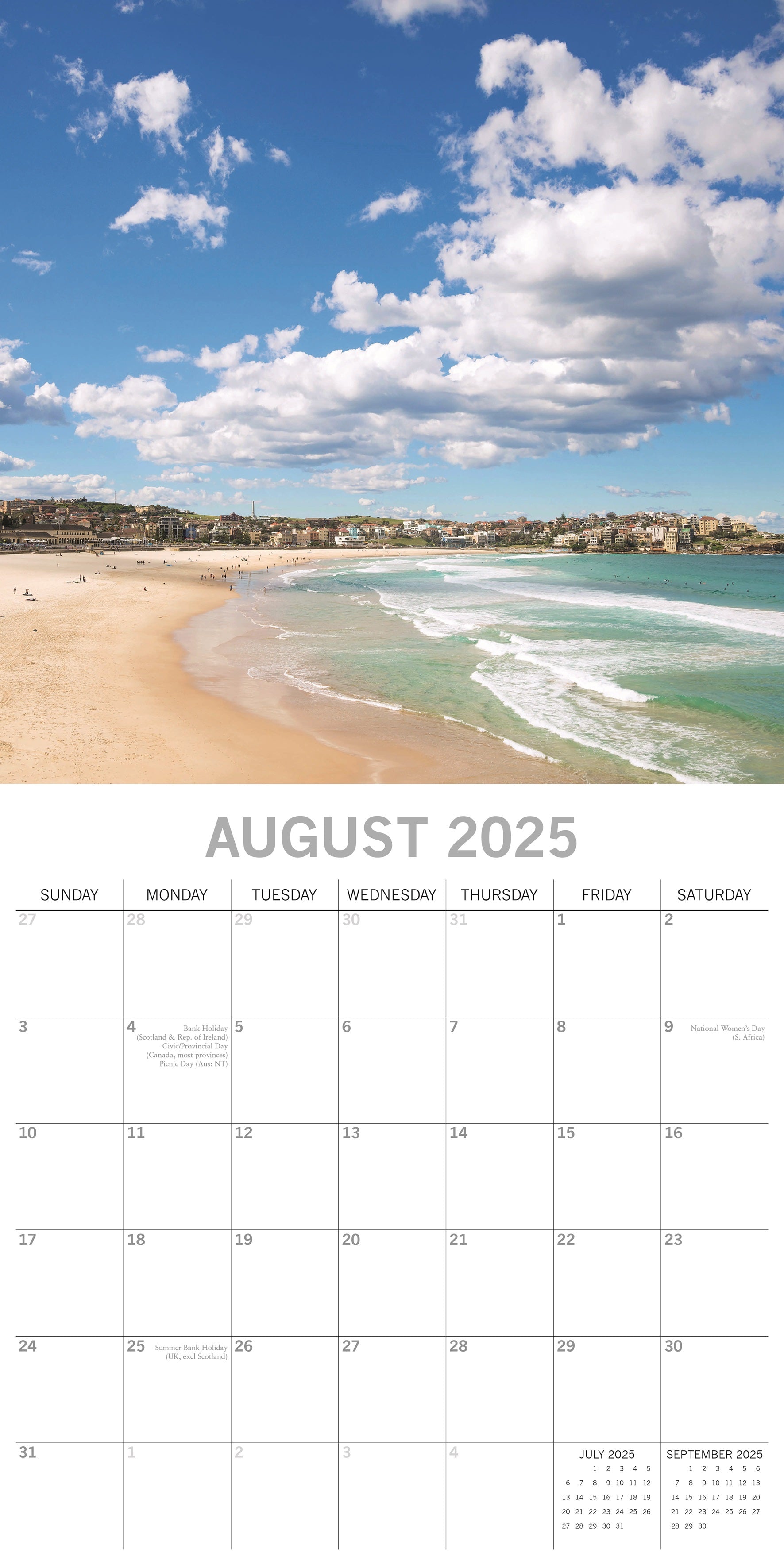 2025 Sydney - Square Wall Calendar