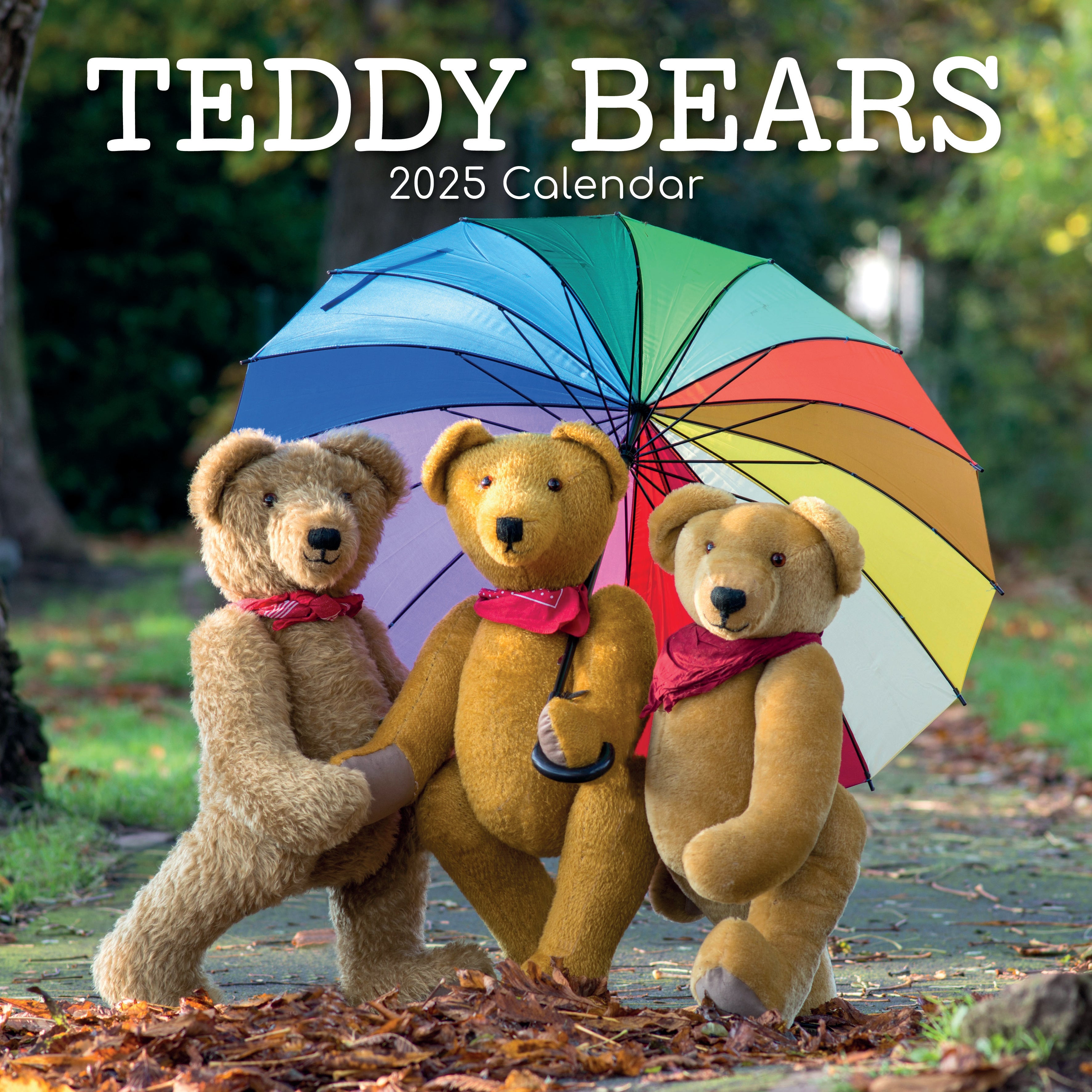 2025 Teddy Bears - Square Wall Calendar