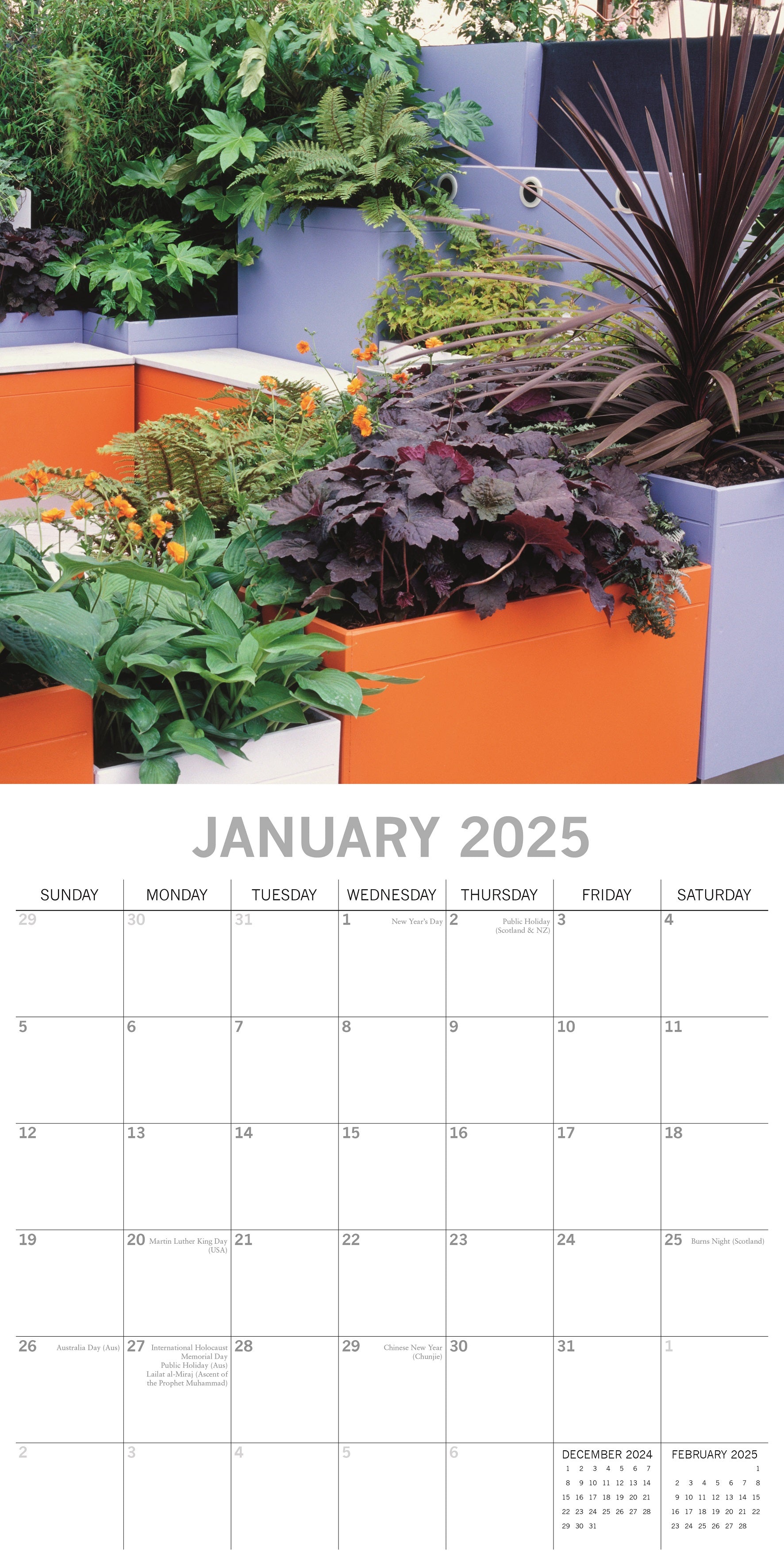 2025 Gardening in Small Spaces - Square Wall Calendar