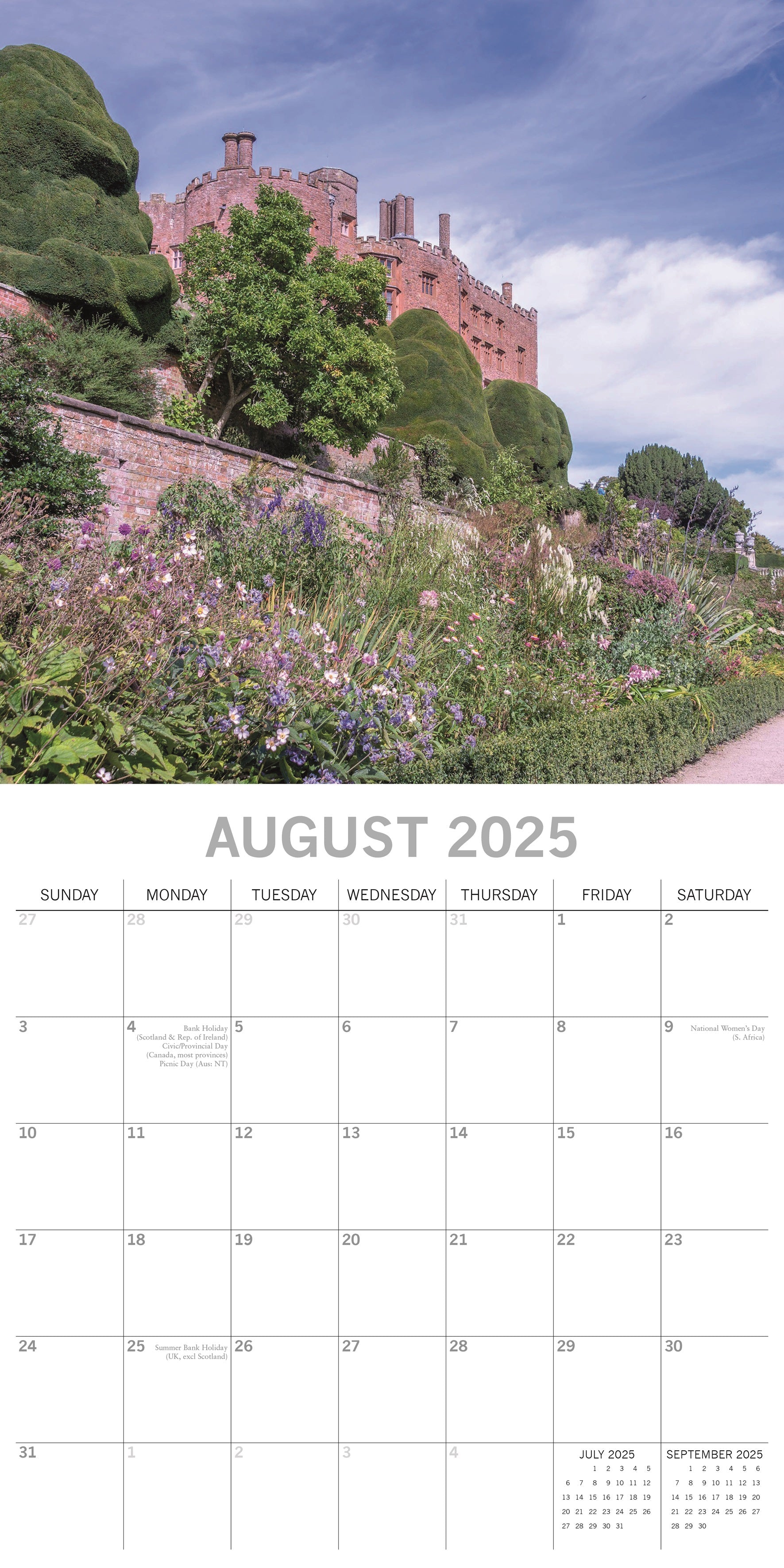 2025 Wales CYMRU - Square Wall Calendar