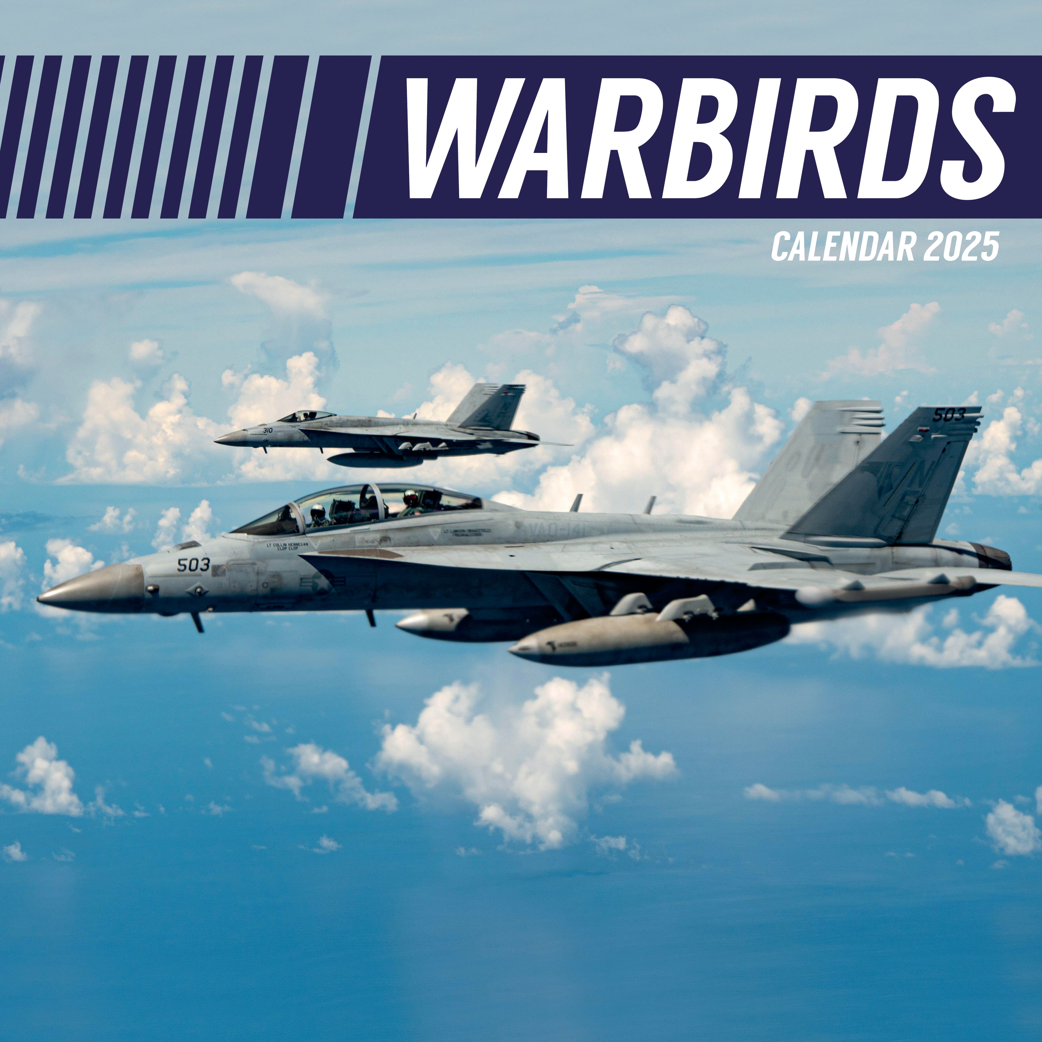 2025 Warbirds - Square Wall Calendar