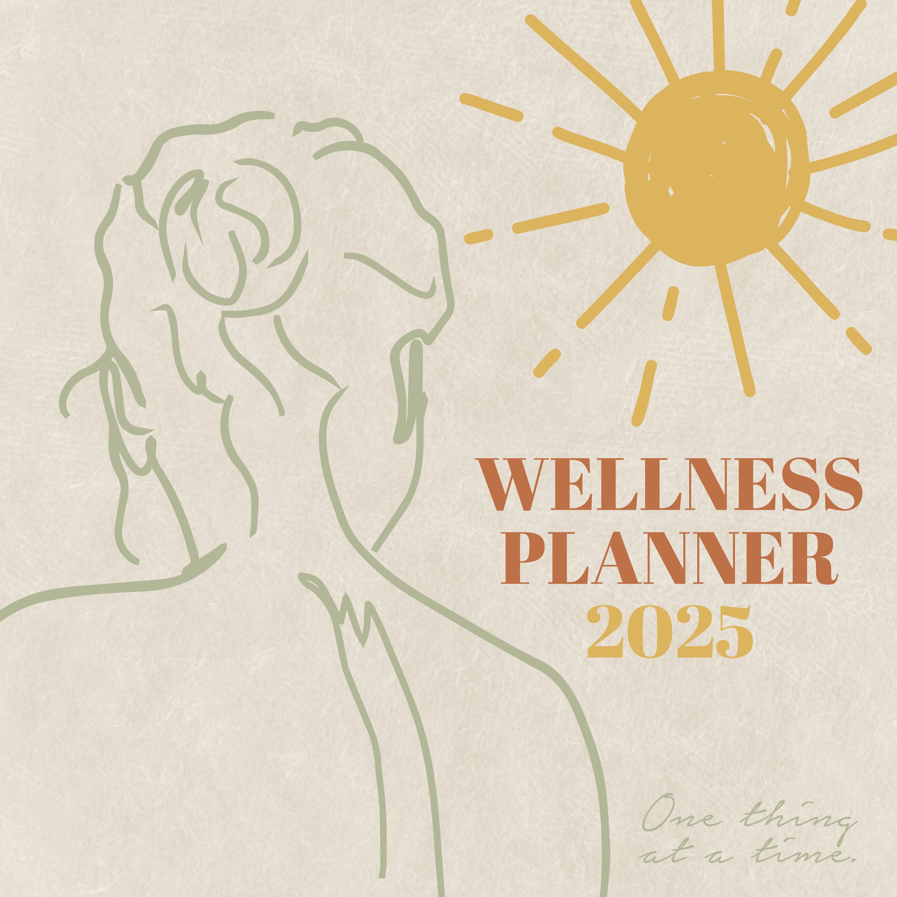 2025 Wellness Square Wall Calendar