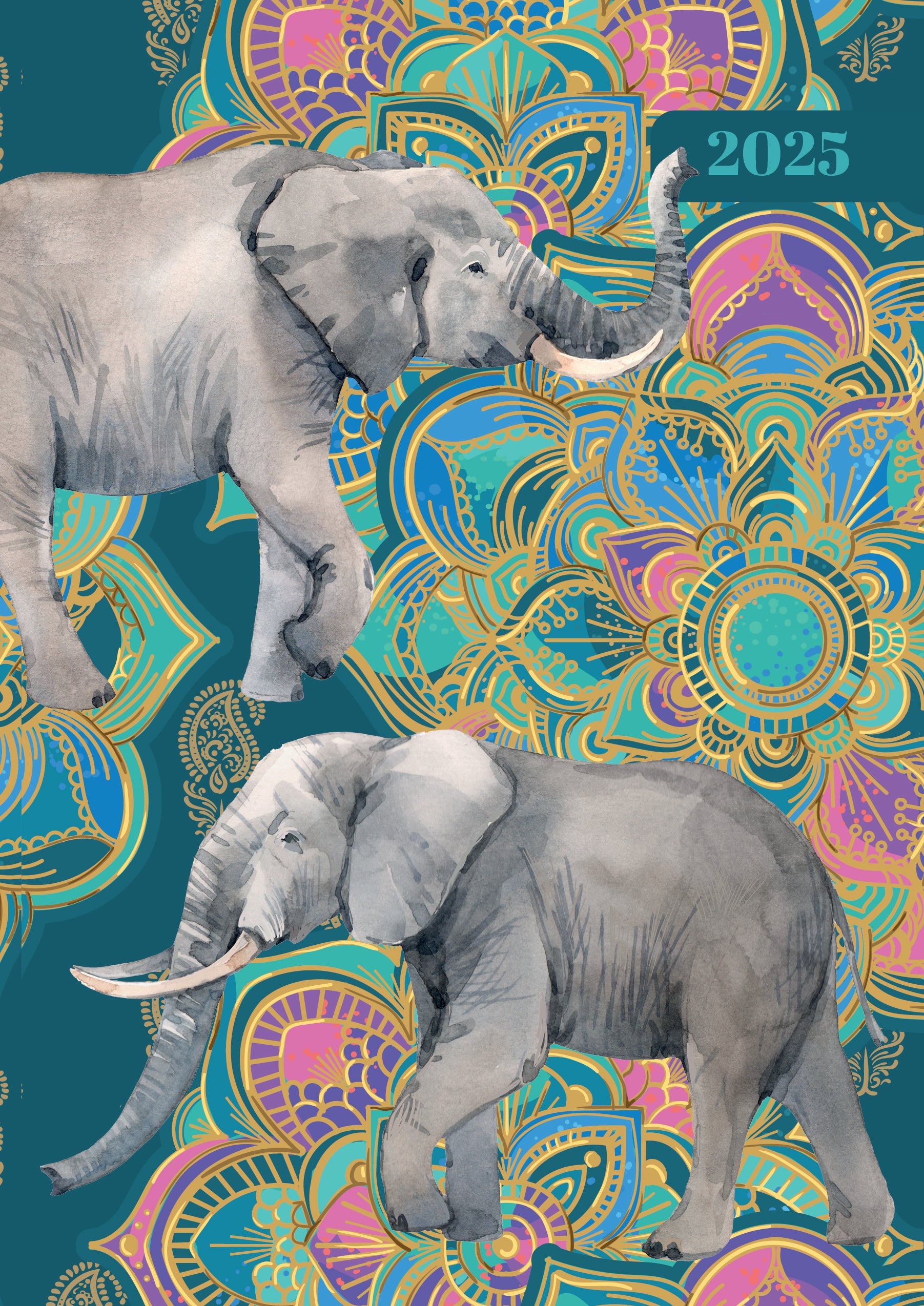 2025 Elephant Elegance - Weekly Diary/Planner