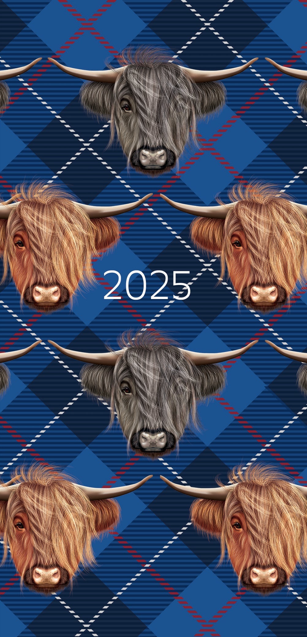 2025 Highland Cows - Weekly Pocket Diary/Planner