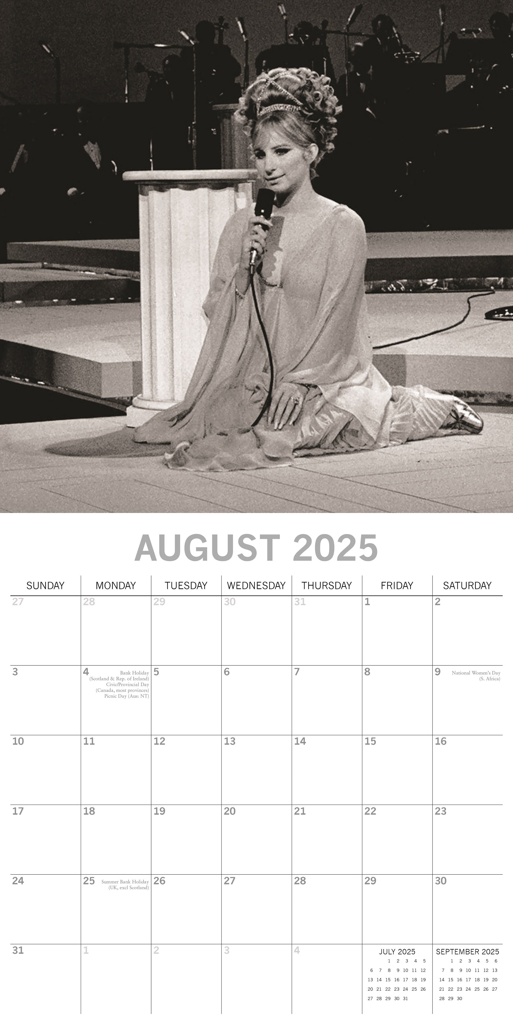 2025 Barbra Streisand - Square Wall Calendar