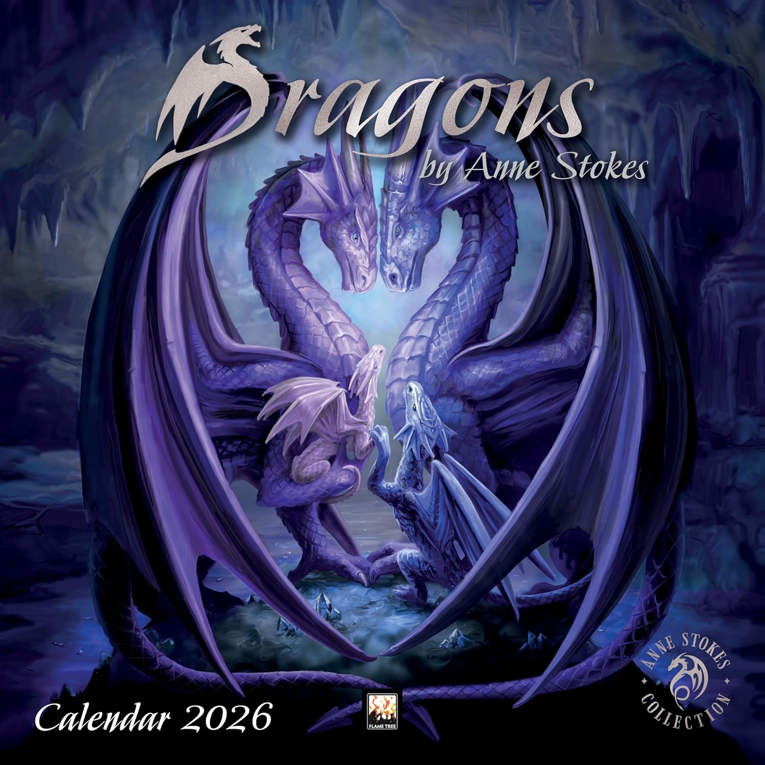2026 Anne Stokes: Dragons - Square Wall Calendar