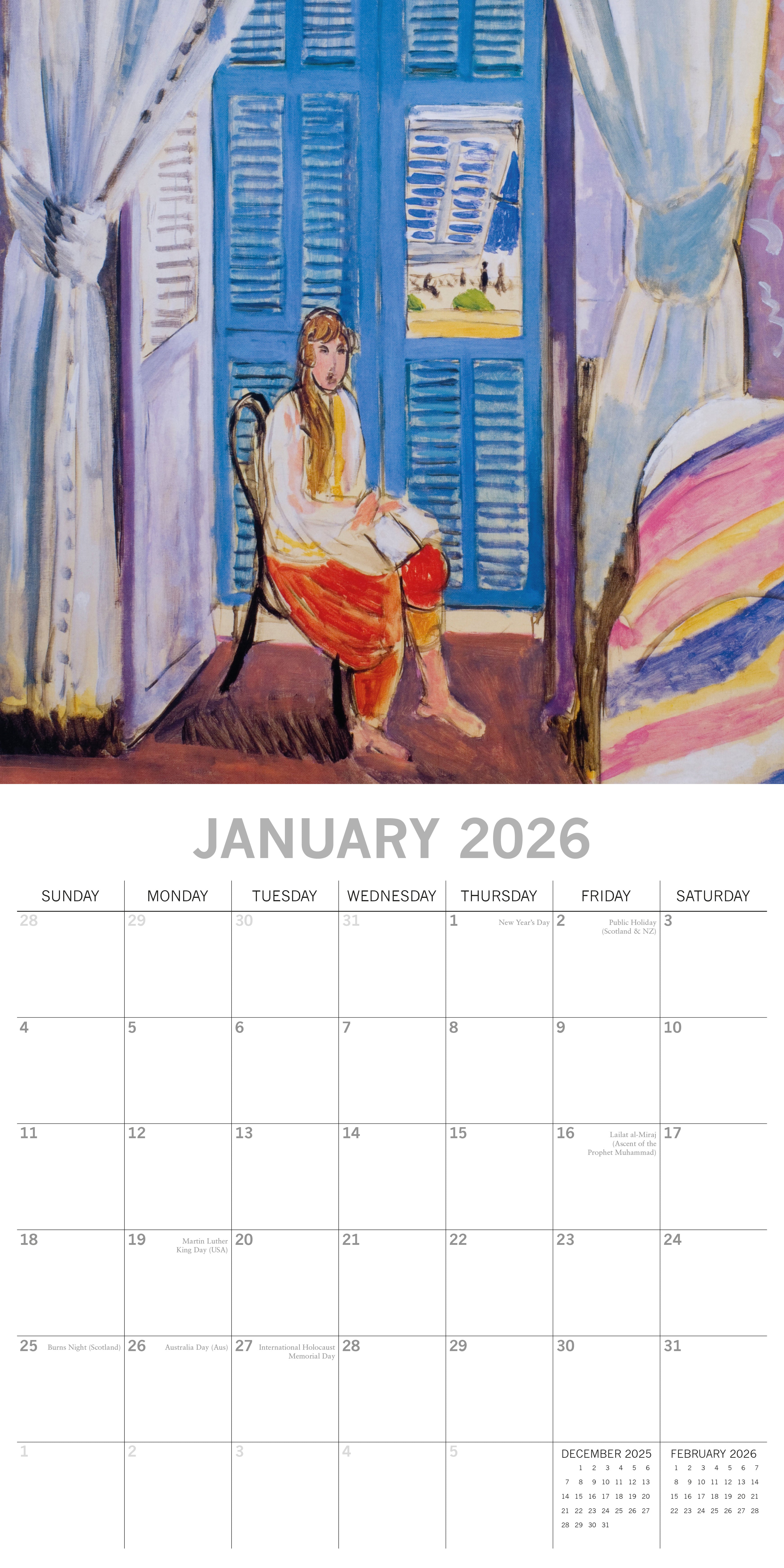 2026 Matisse - Square Wall Calendar
