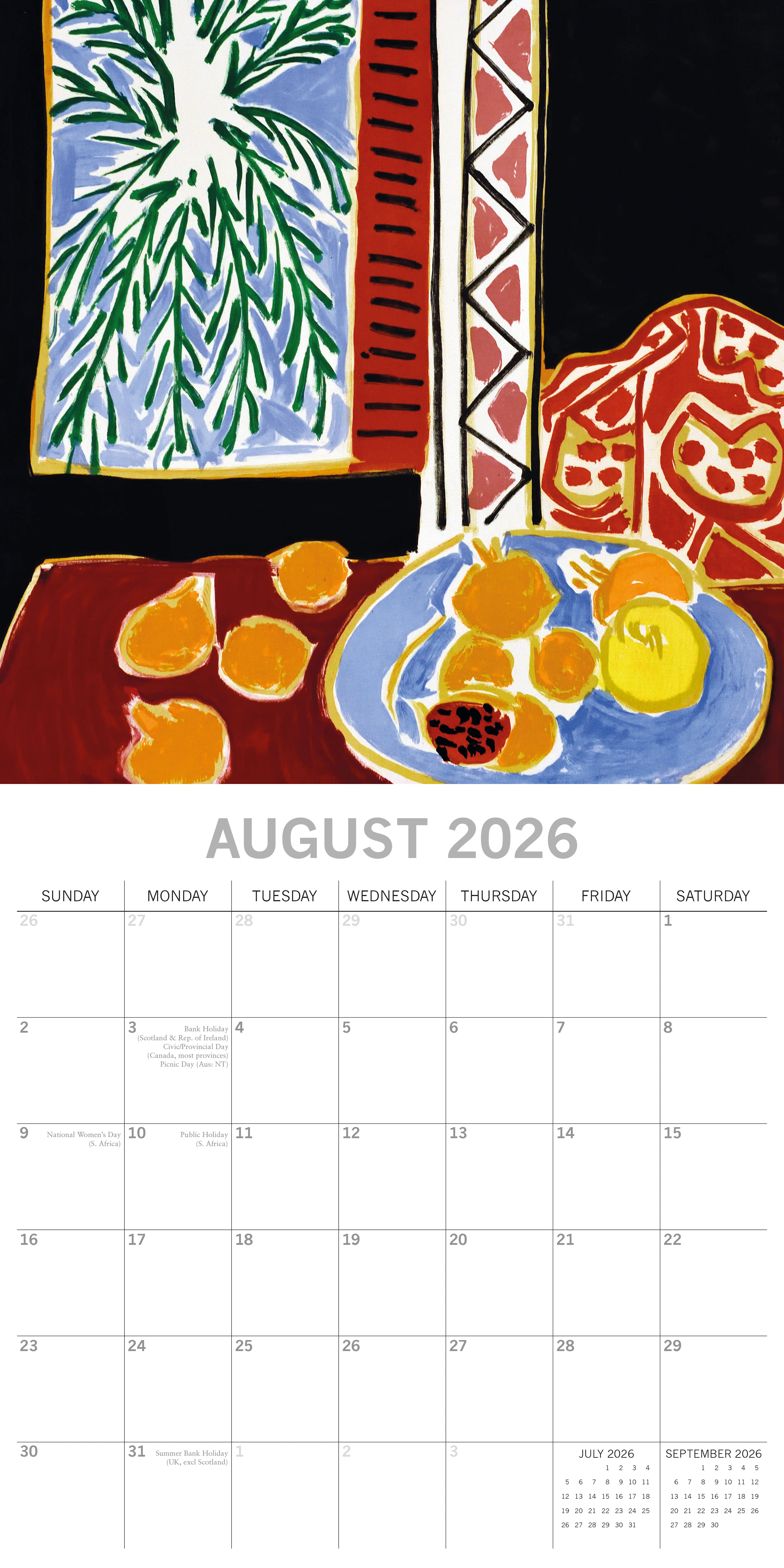 2026 Matisse - Square Wall Calendar