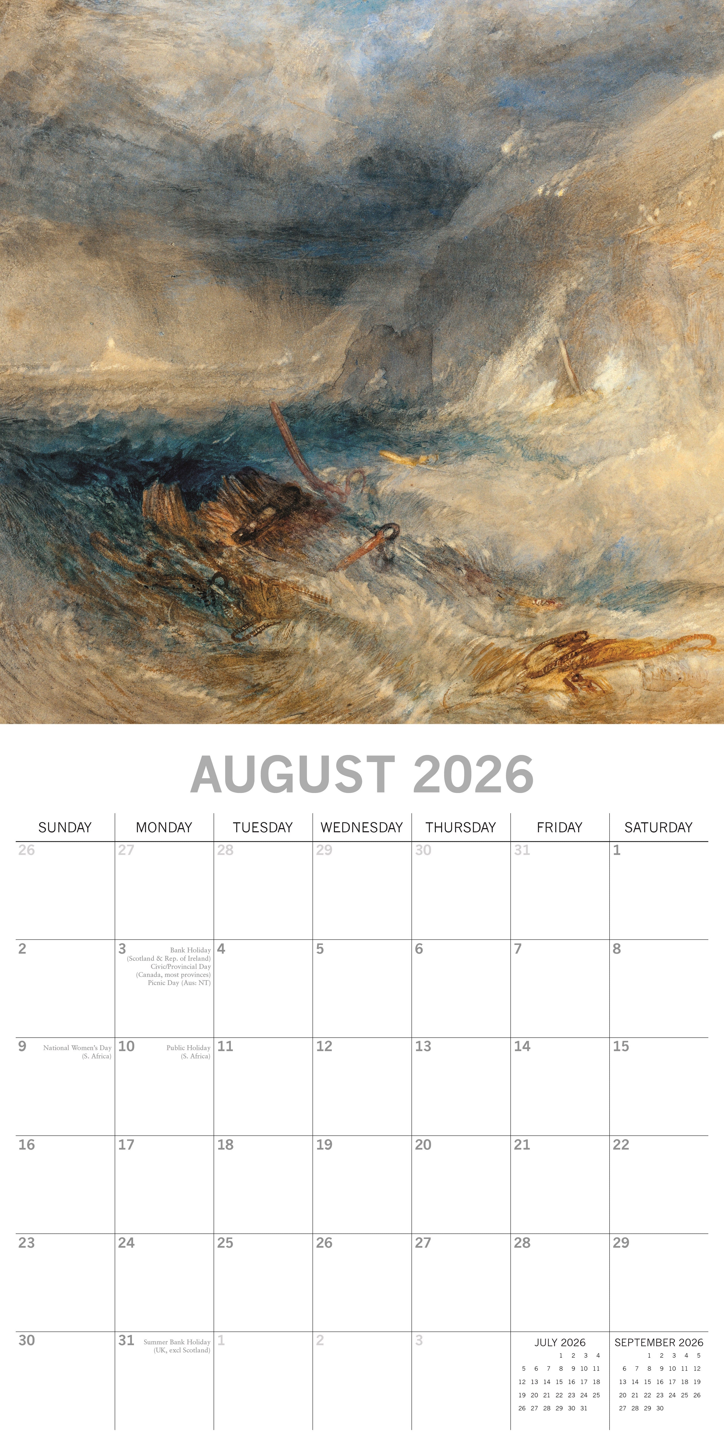 2026 Turner - Square Wall Calendar