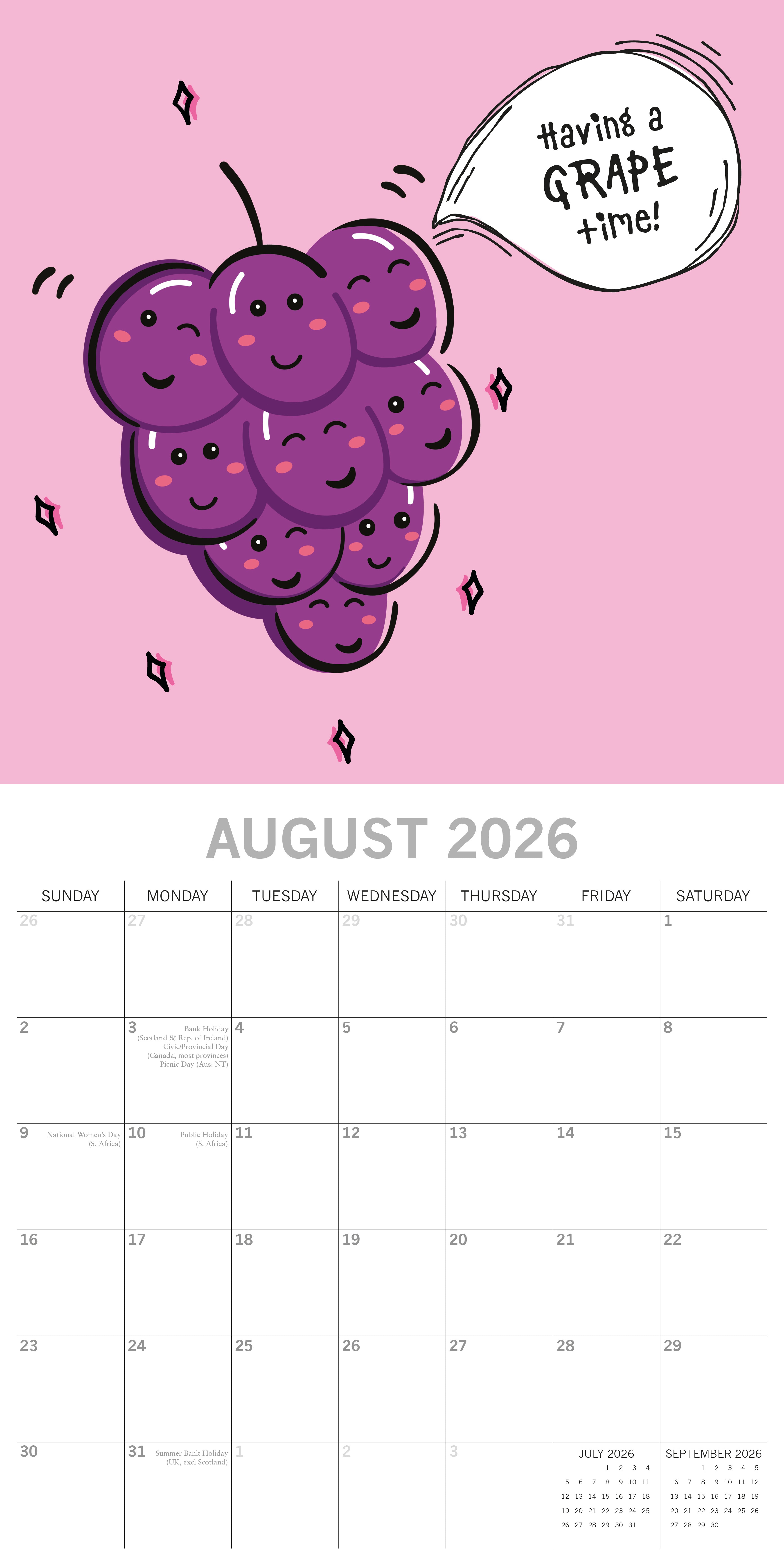 2026 Avo Great Day - Square Wall Calendar