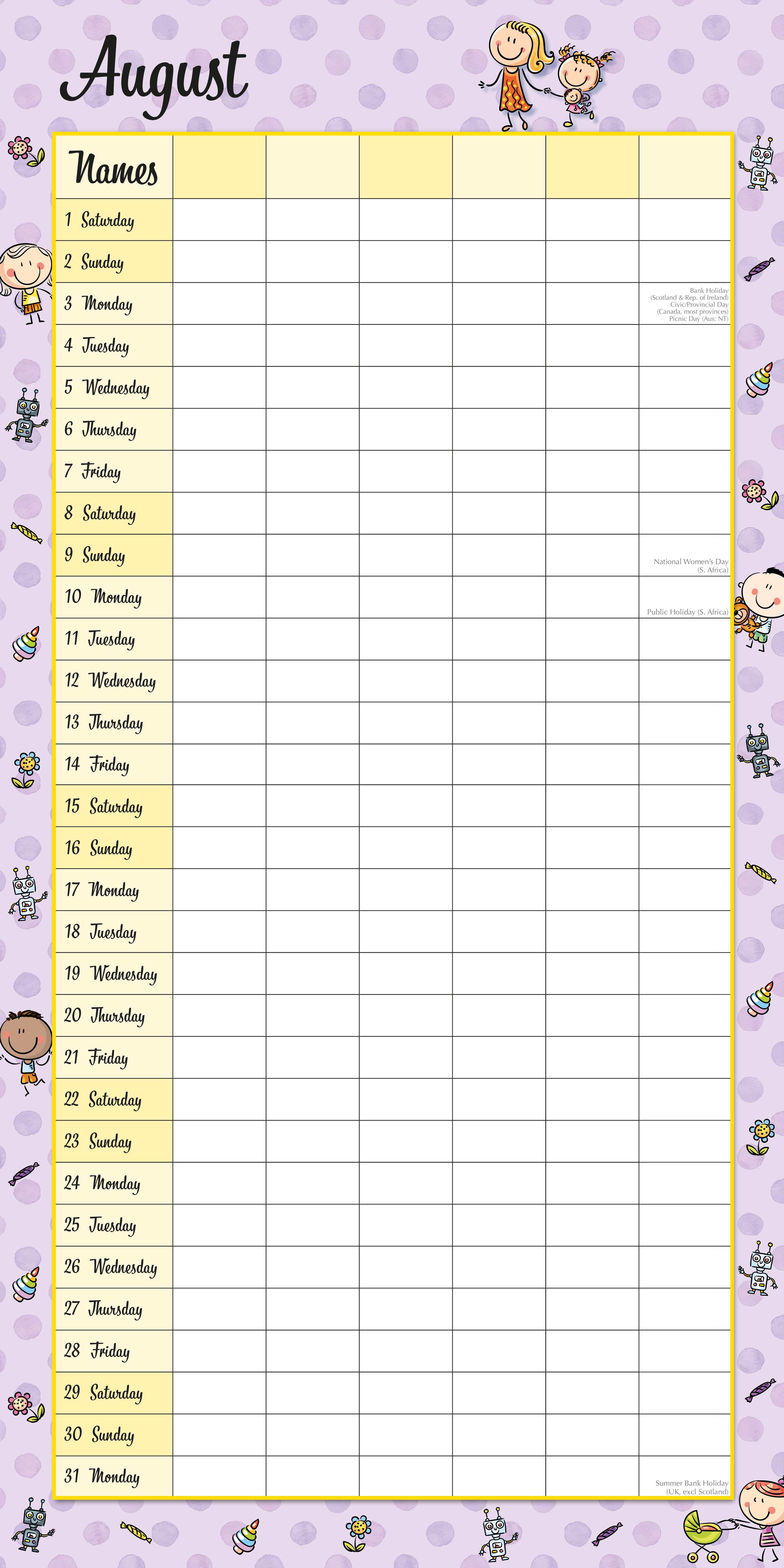 2026 Mum's Busy Day - Square Wall Calendar