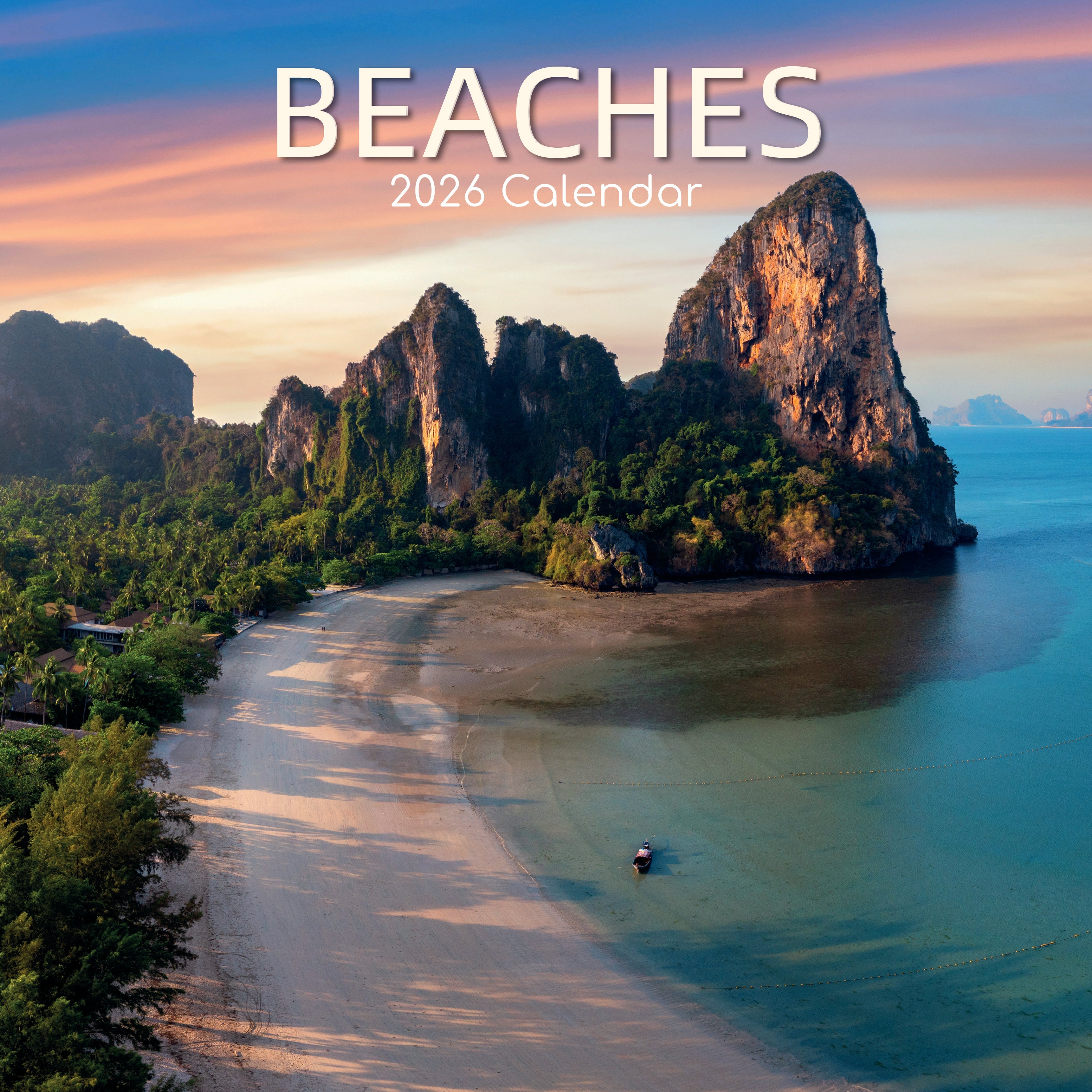2026 Beaches - Square Wall Calendar