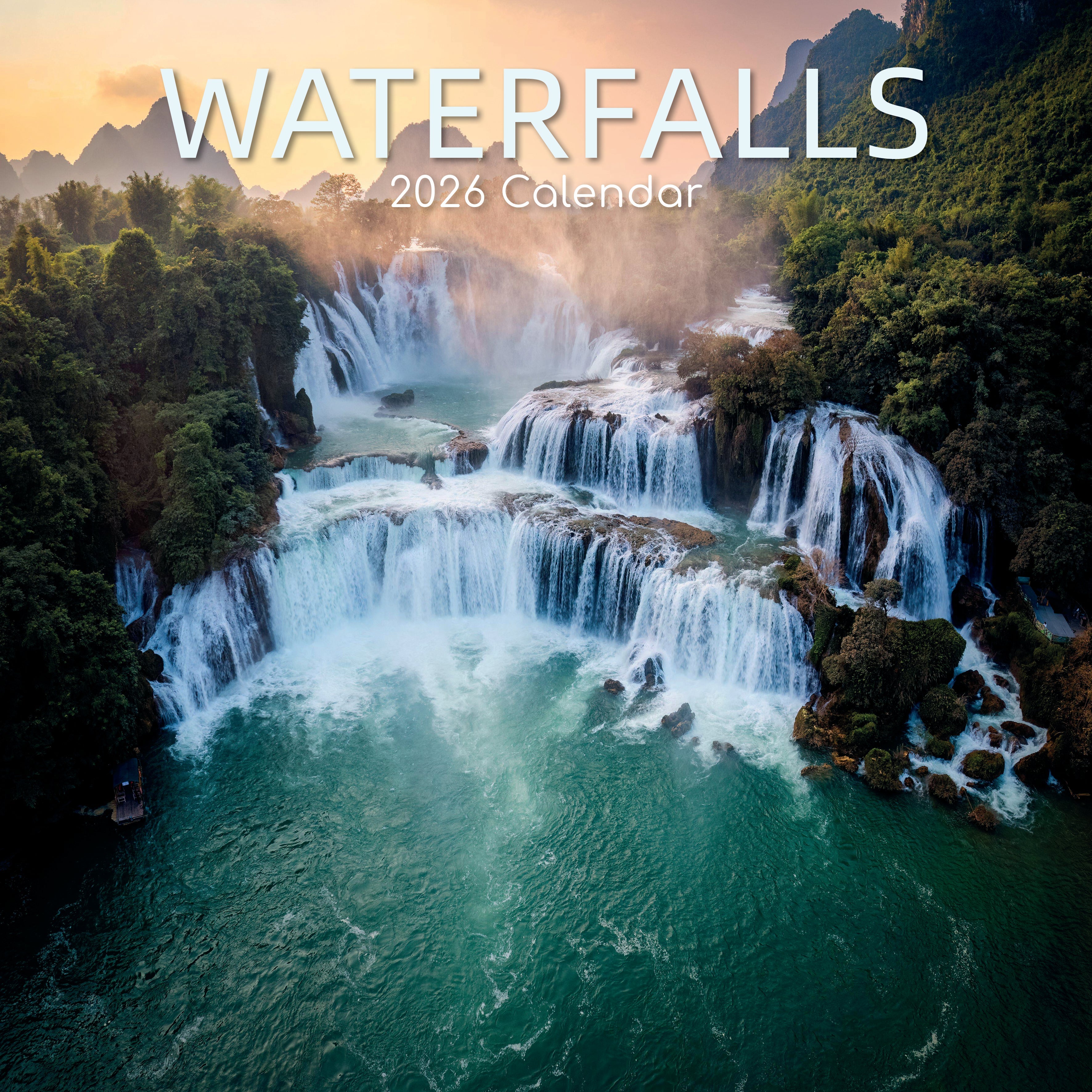 2026 Waterfalls - Square Wall Calendar