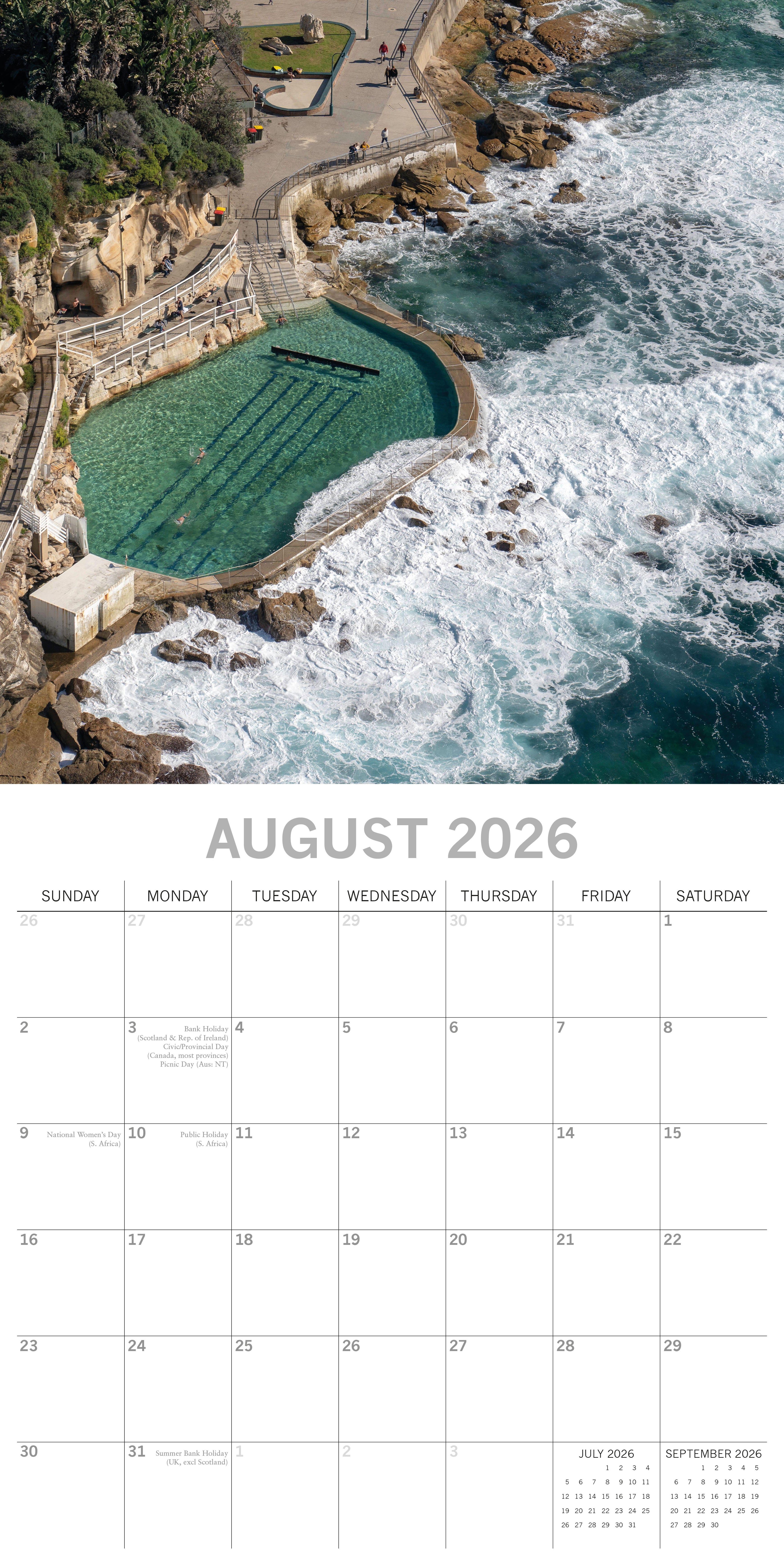 2026 Sydney - Square Wall Calendar