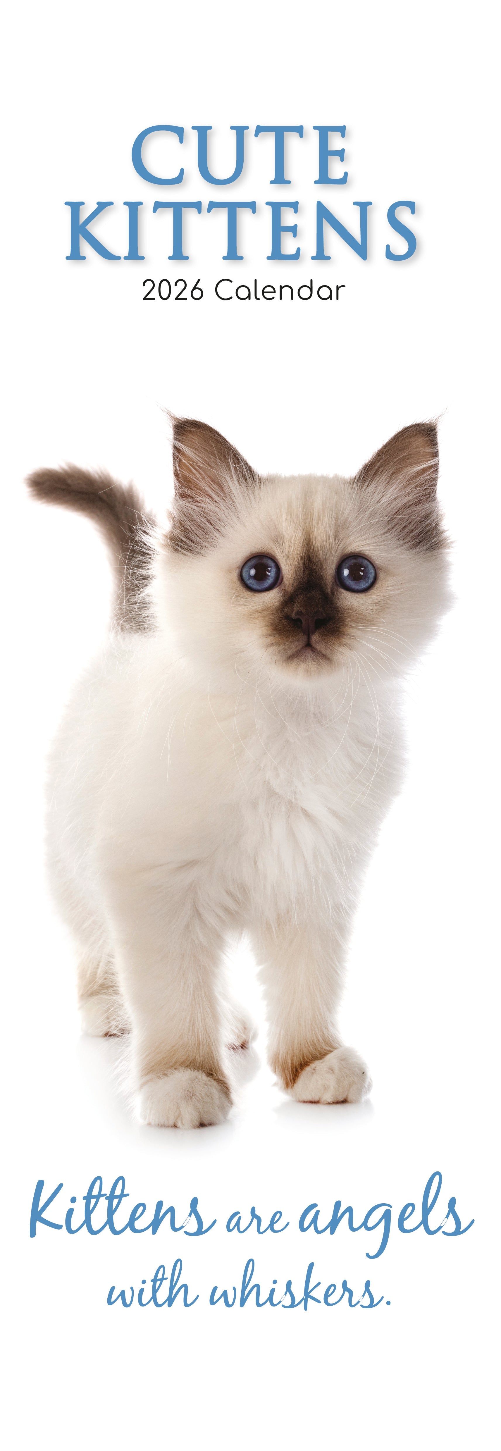 2026 Cute Kittens - Slim Wall Calendar