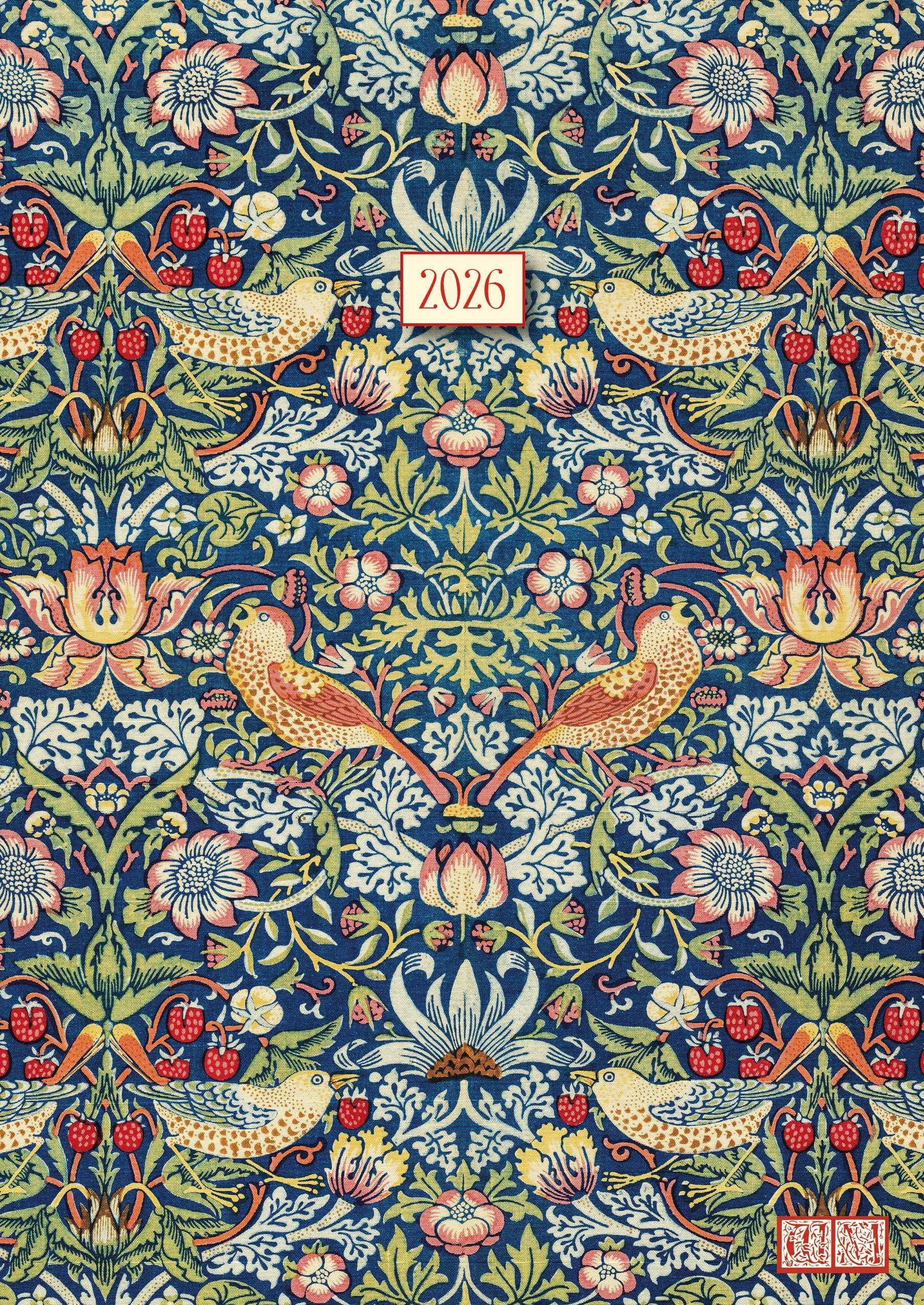 2026 William Morris - Strawberry Thief - Weekly Diary/Planner
