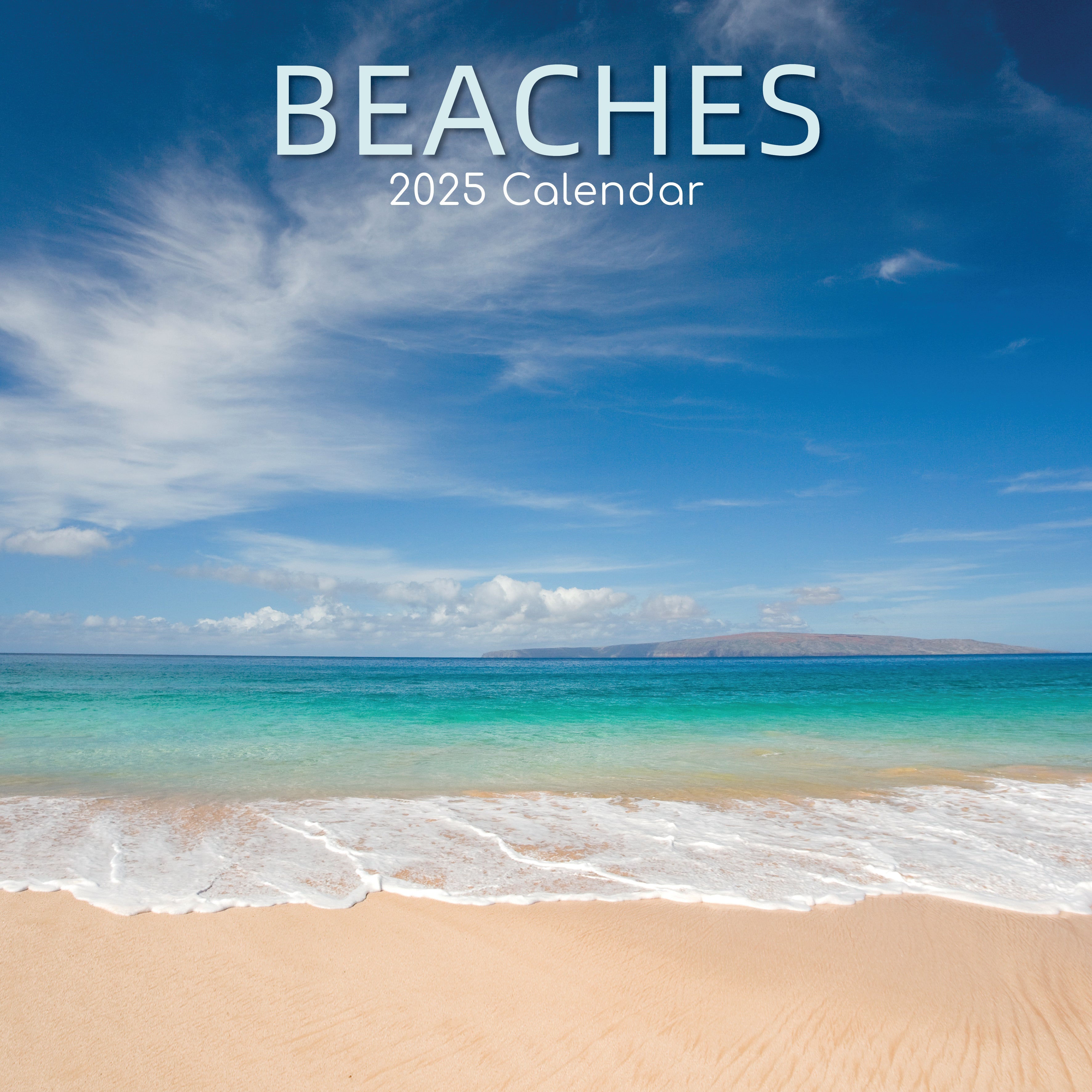 2025 Beaches - Square Wall Calendar