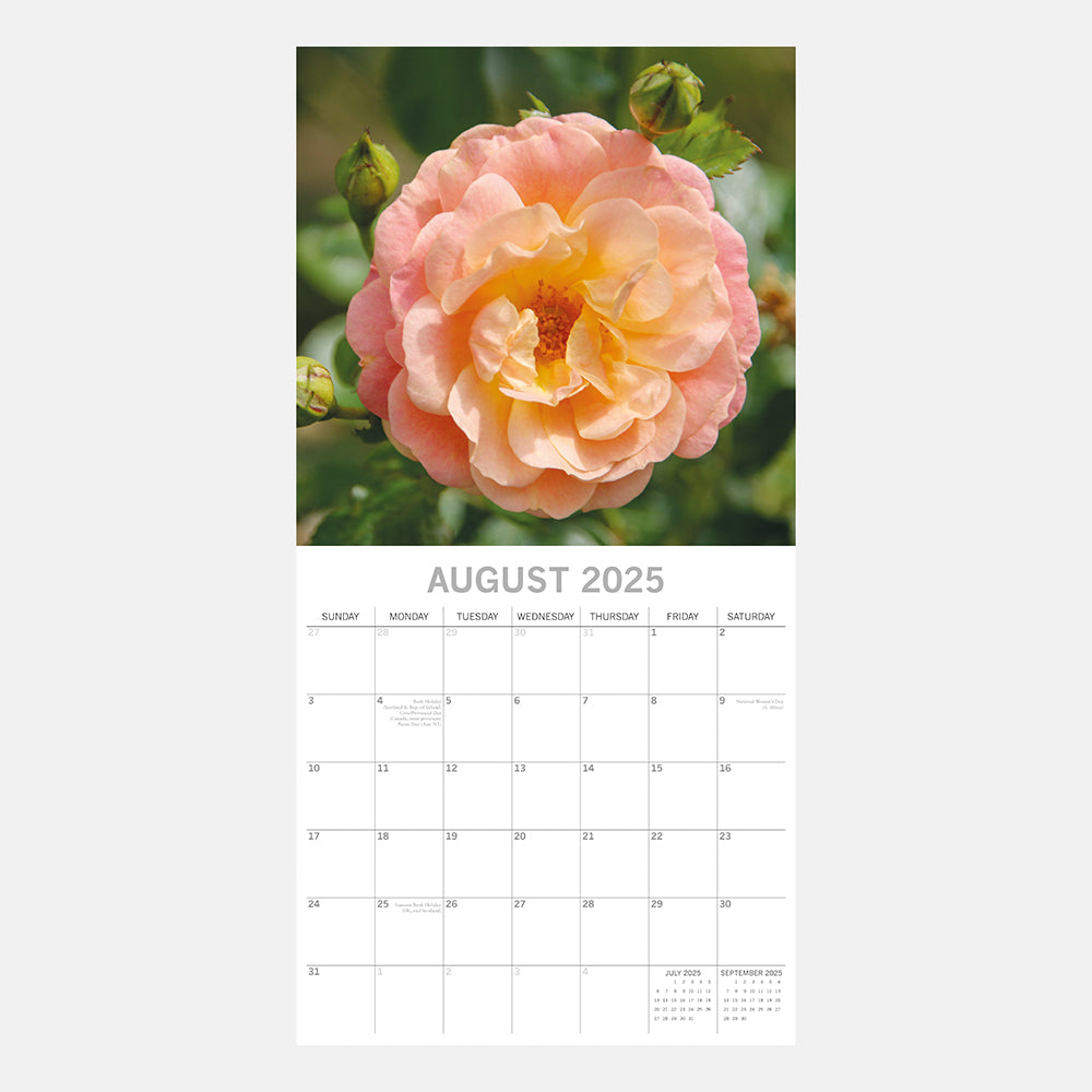 2025 Beauty of Flowers - Square Wall Calendar