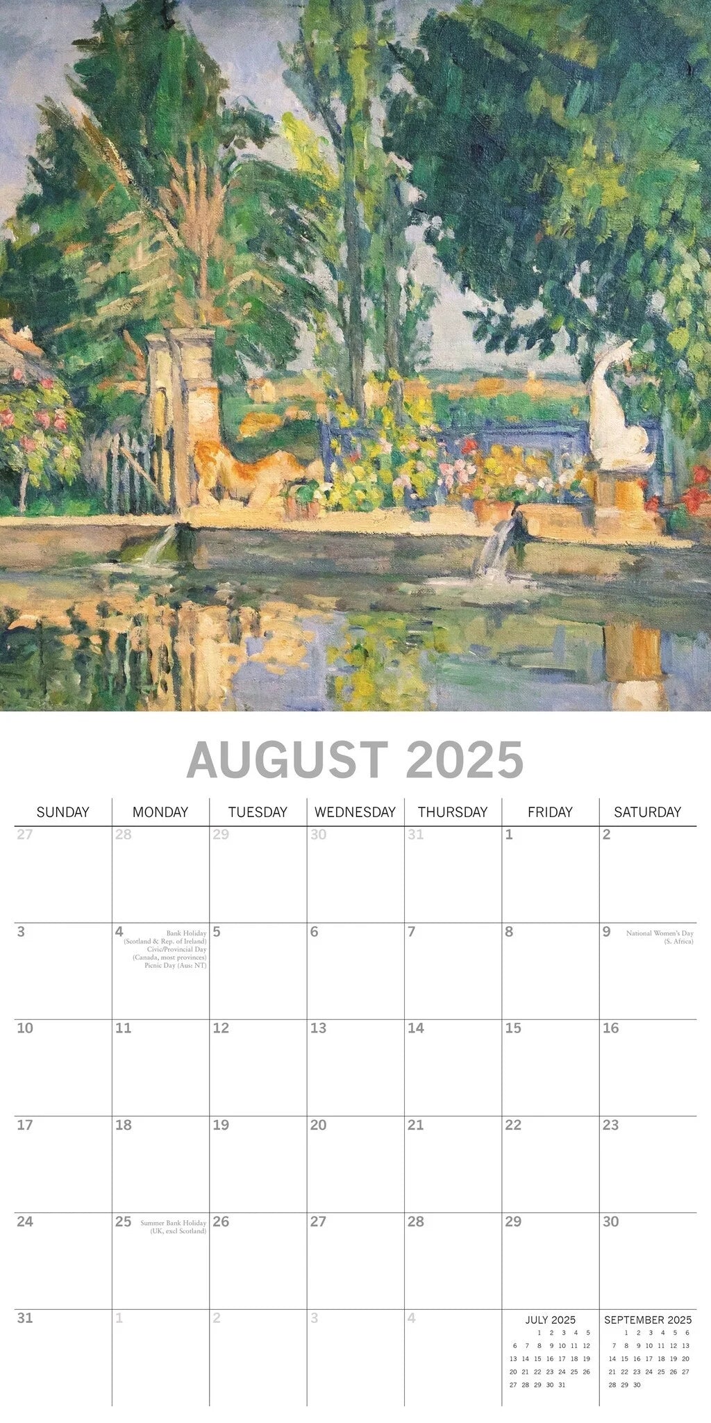 2025 Cezanne - Square Wall Calendar