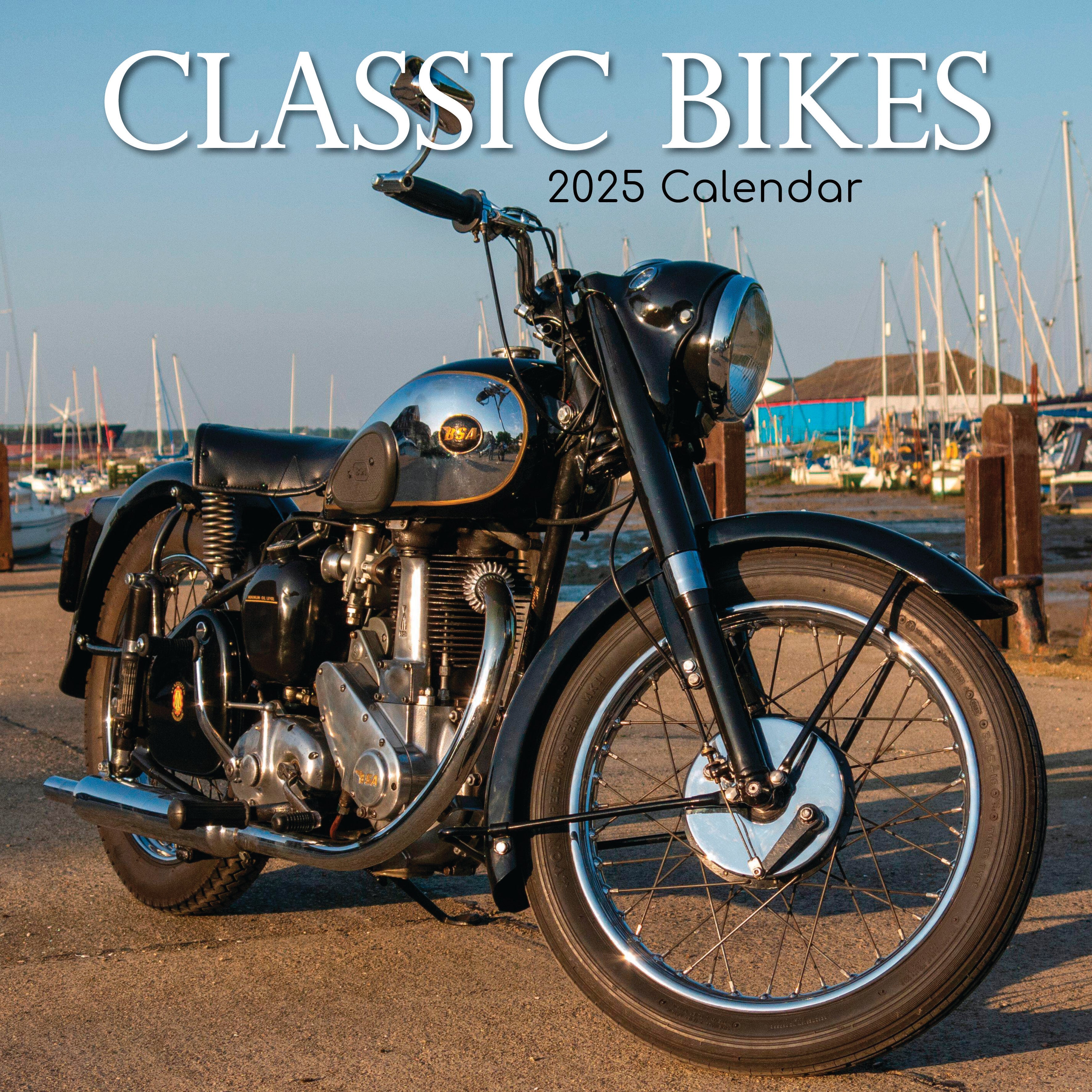 2025 Classic Bikes - Square Wall Calendar