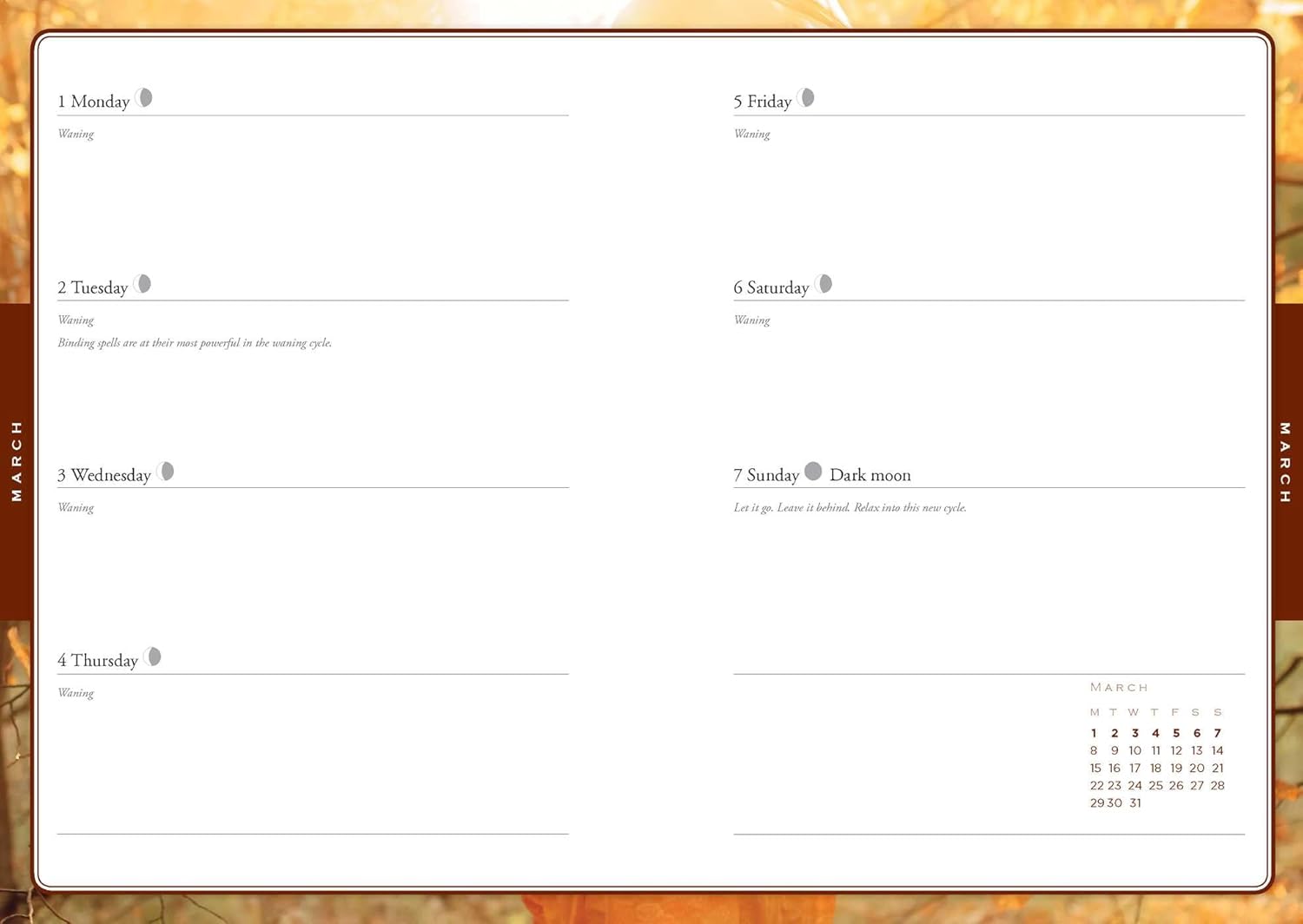 2027 Lunar and Seasonal Diary - Southern Hemisphere - Weekly Diary/Planner