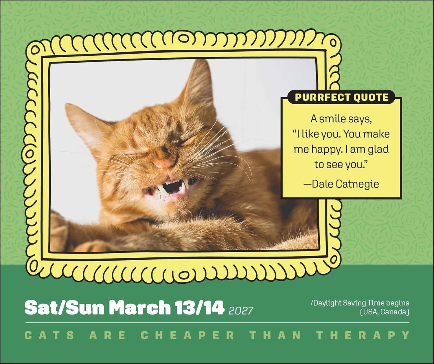 2027 Cats Are Cheaper Than Therapy - Square Wall Calendar