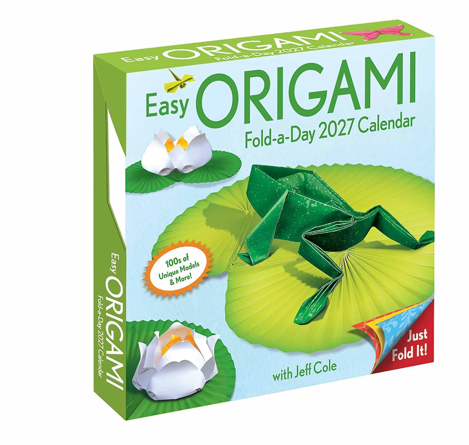 2027 Easy Origami Fold-a-Day - Daily Boxed Page-A-Day Calendar