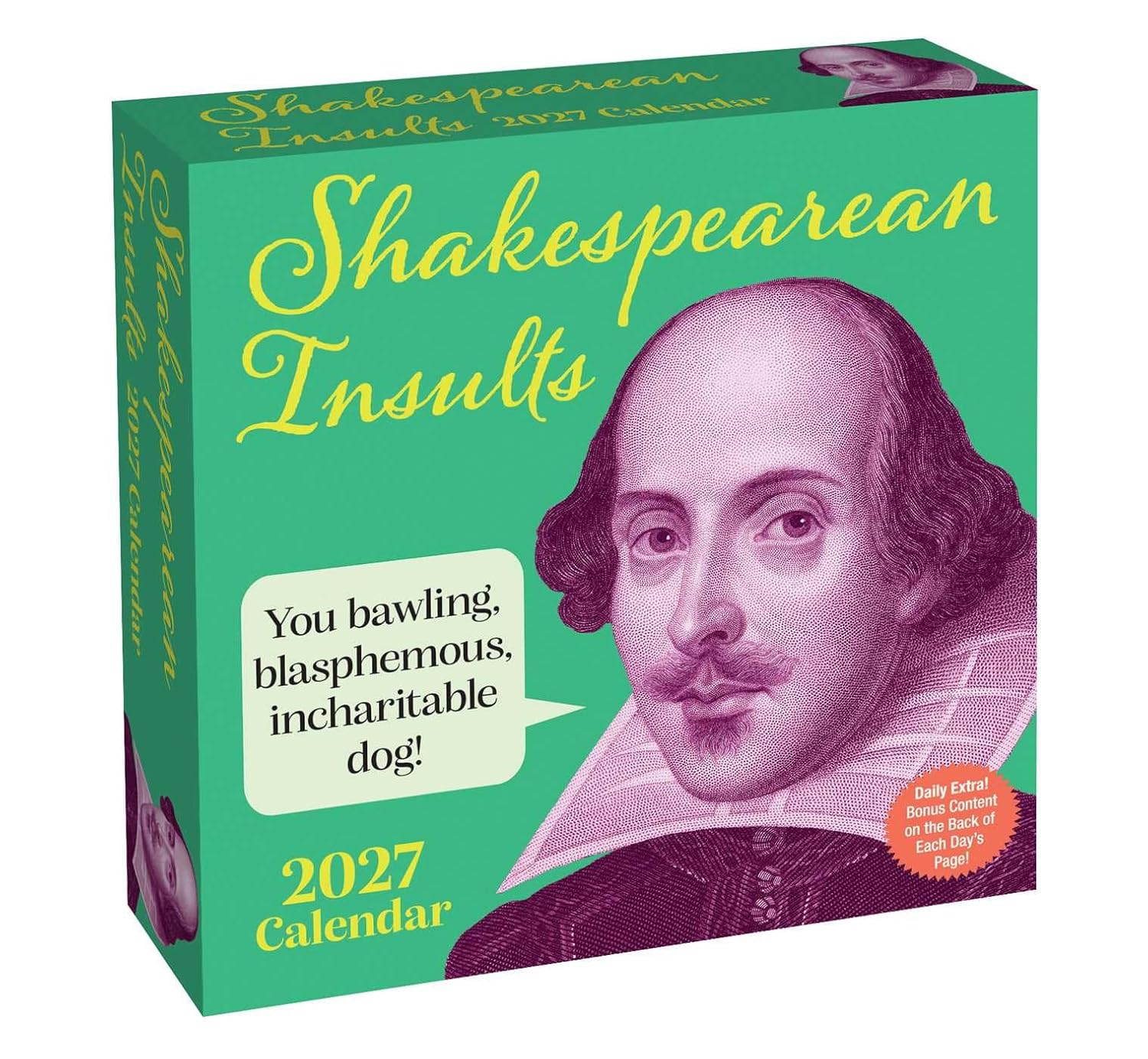 2027 Shakespearean Insults - Daily Boxed Page-A-Day Calendar