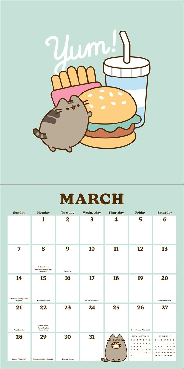 2027 Pusheen - Square Wall Calendar