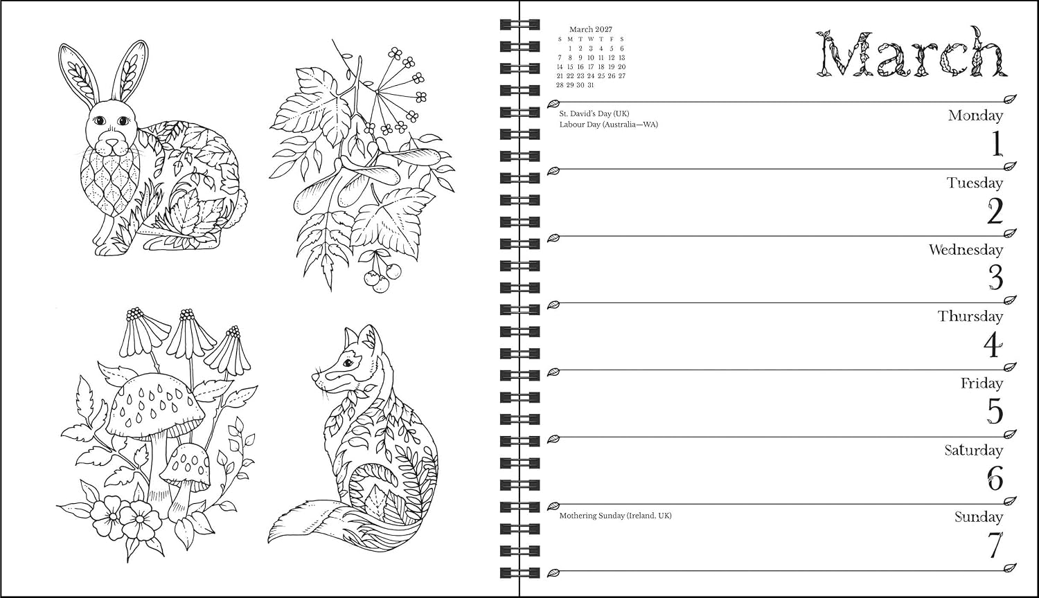 2027 Johanna Basford - Weekly Diary/Planner