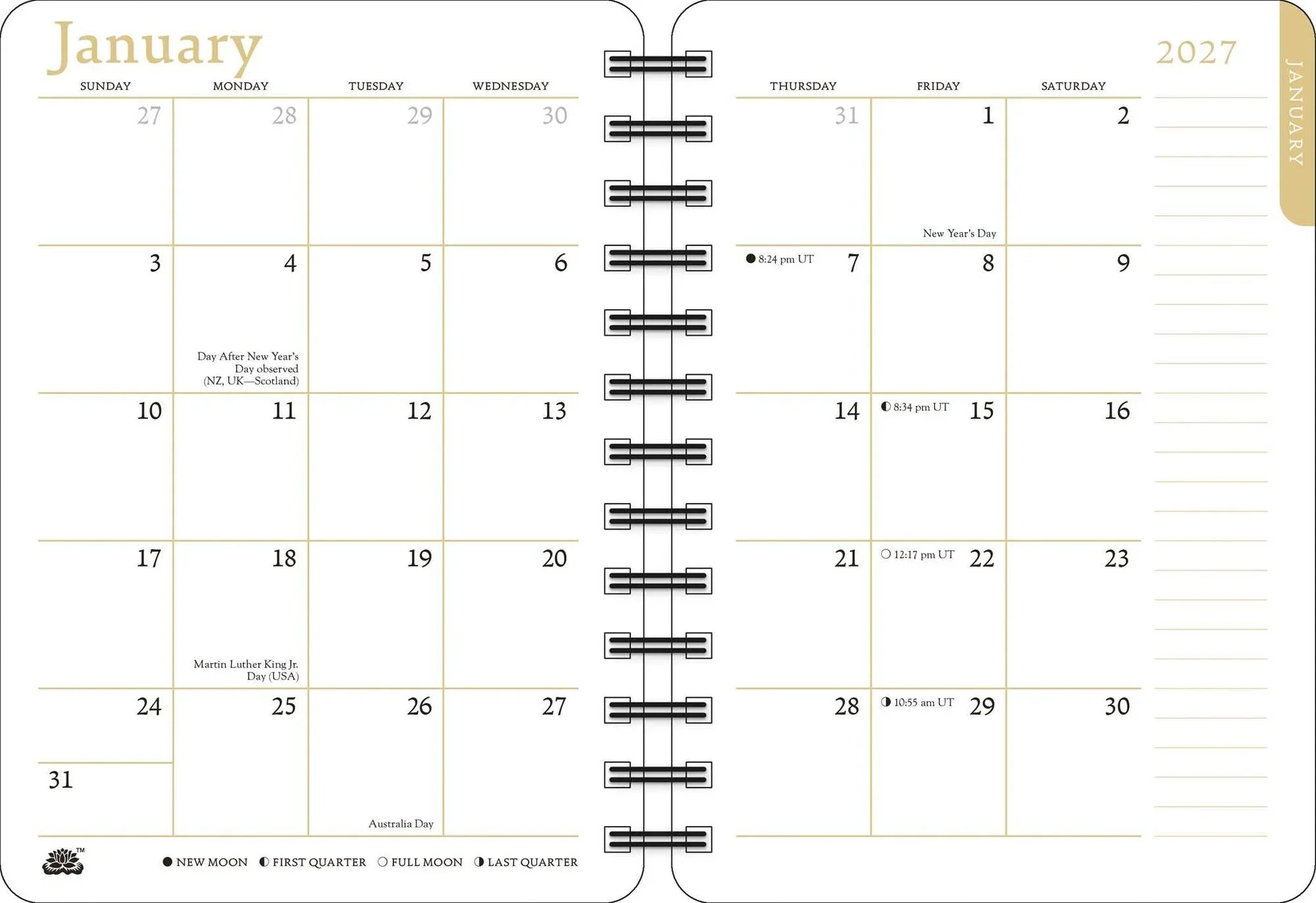 2027 Zen Cat: Kirsten-Honshin - Weekly Diary/Planner