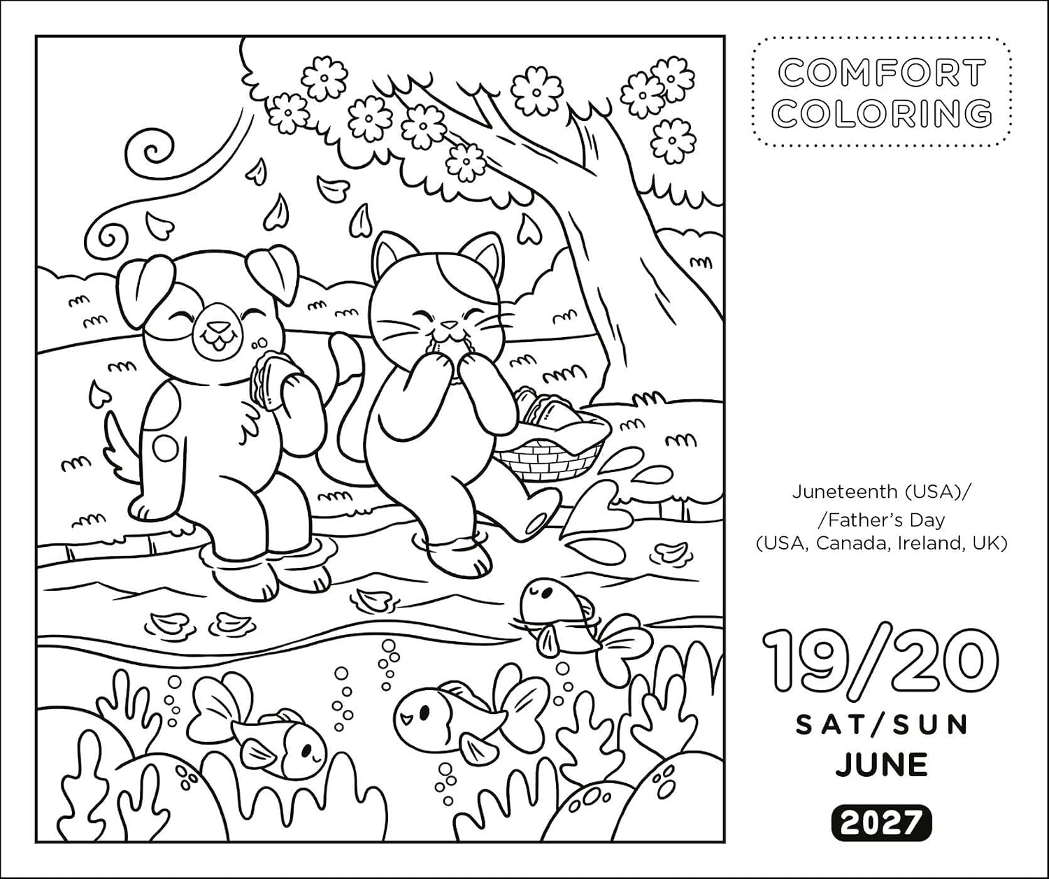 2027 Comfort Coloring - Daily Boxed Page-A-Day Calendar