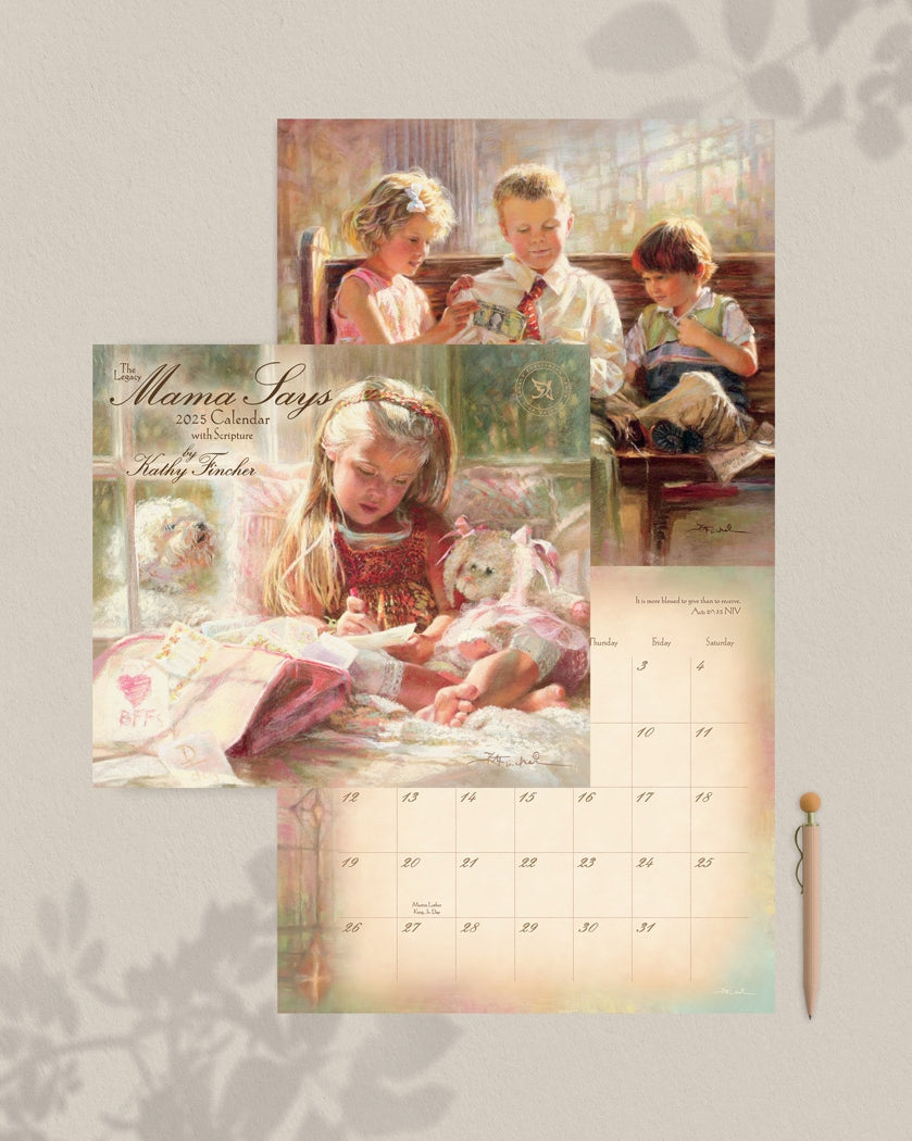 2025 Legacy Mama Says - Scripture - Deluxe Wall Calendar