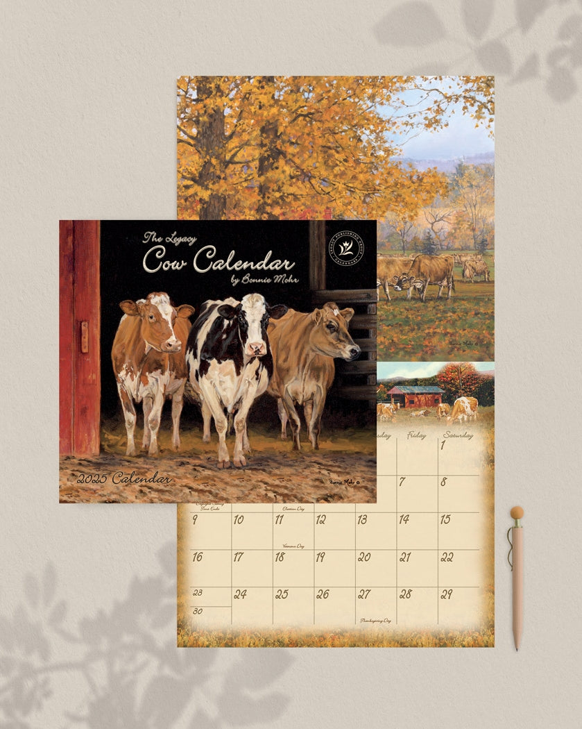 2025 Legacy Cow Calendar - Deluxe Wall Calendar