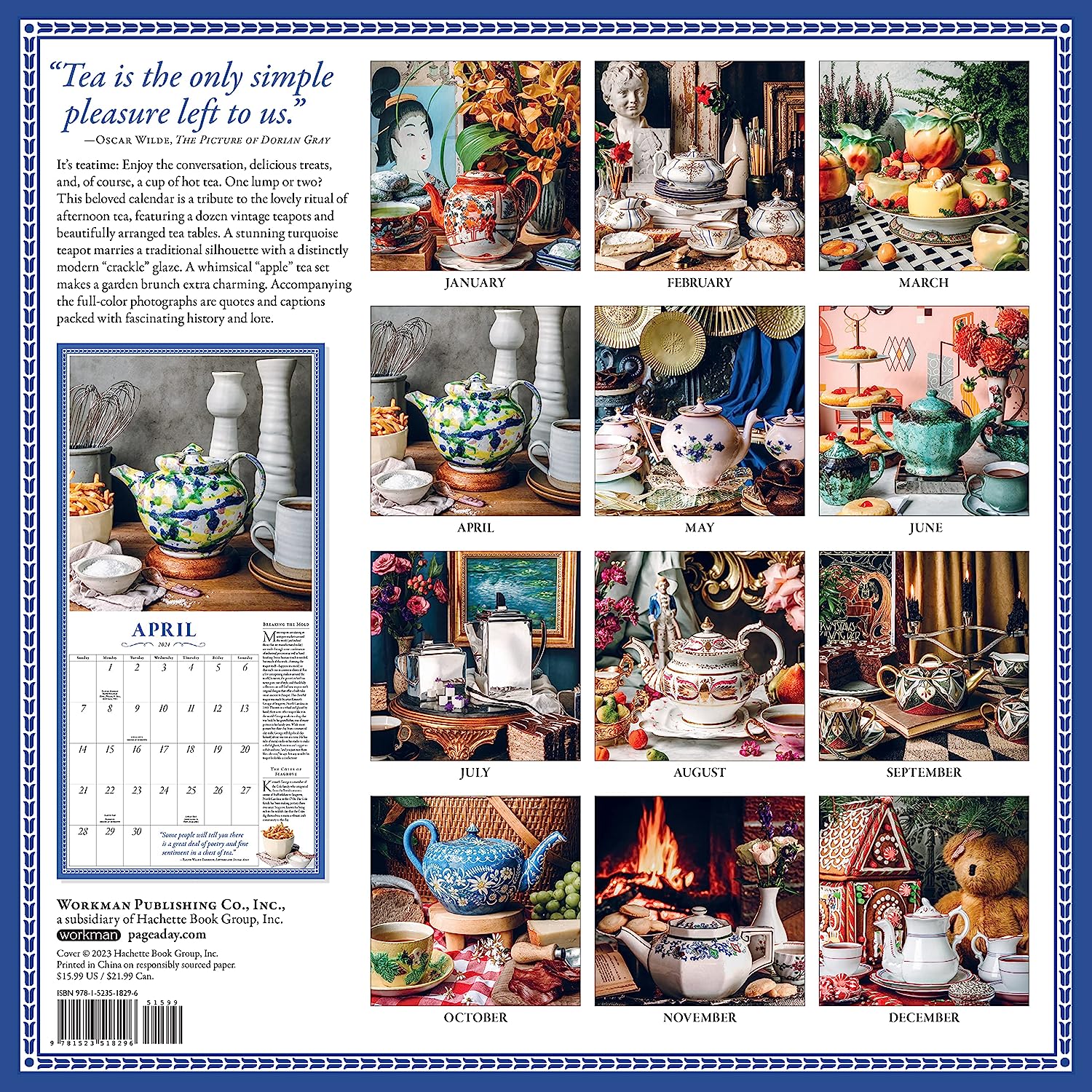 2024 The Collectible Teapot - Square Wall Calendar  SOLD OUT