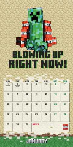 2024 Minecraft - Square Wall Calendar  SOLD OUT