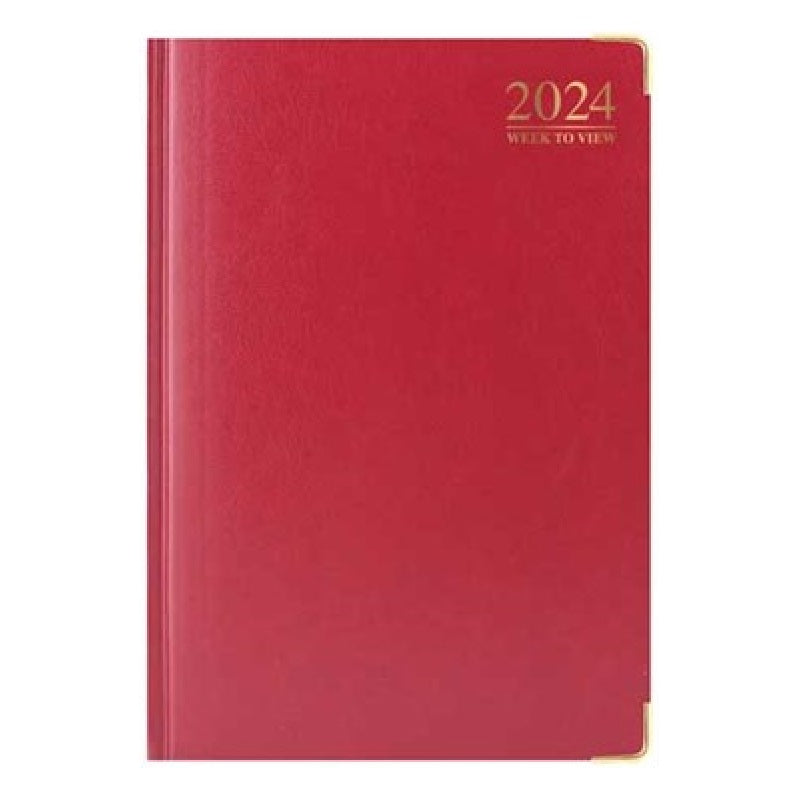 2024 Red Padded Casebound - Weekly Diary/Planner  SOLD OUT