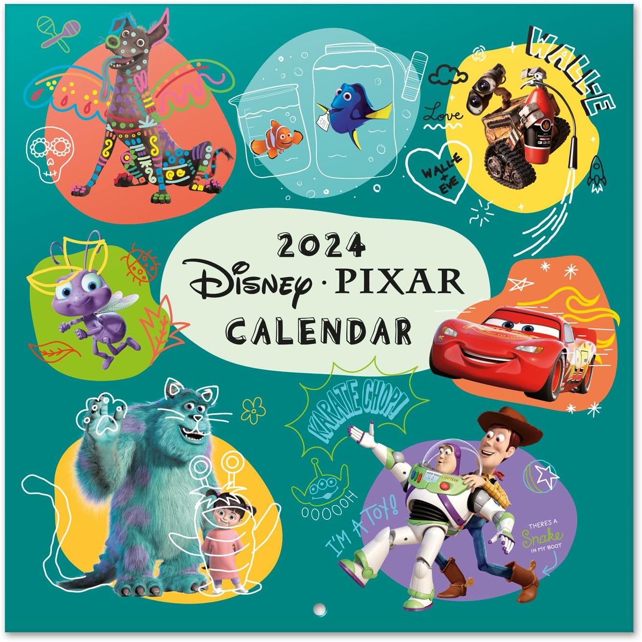 2024 Pixar Movies - Square Wall Calendar  SOLD OUT