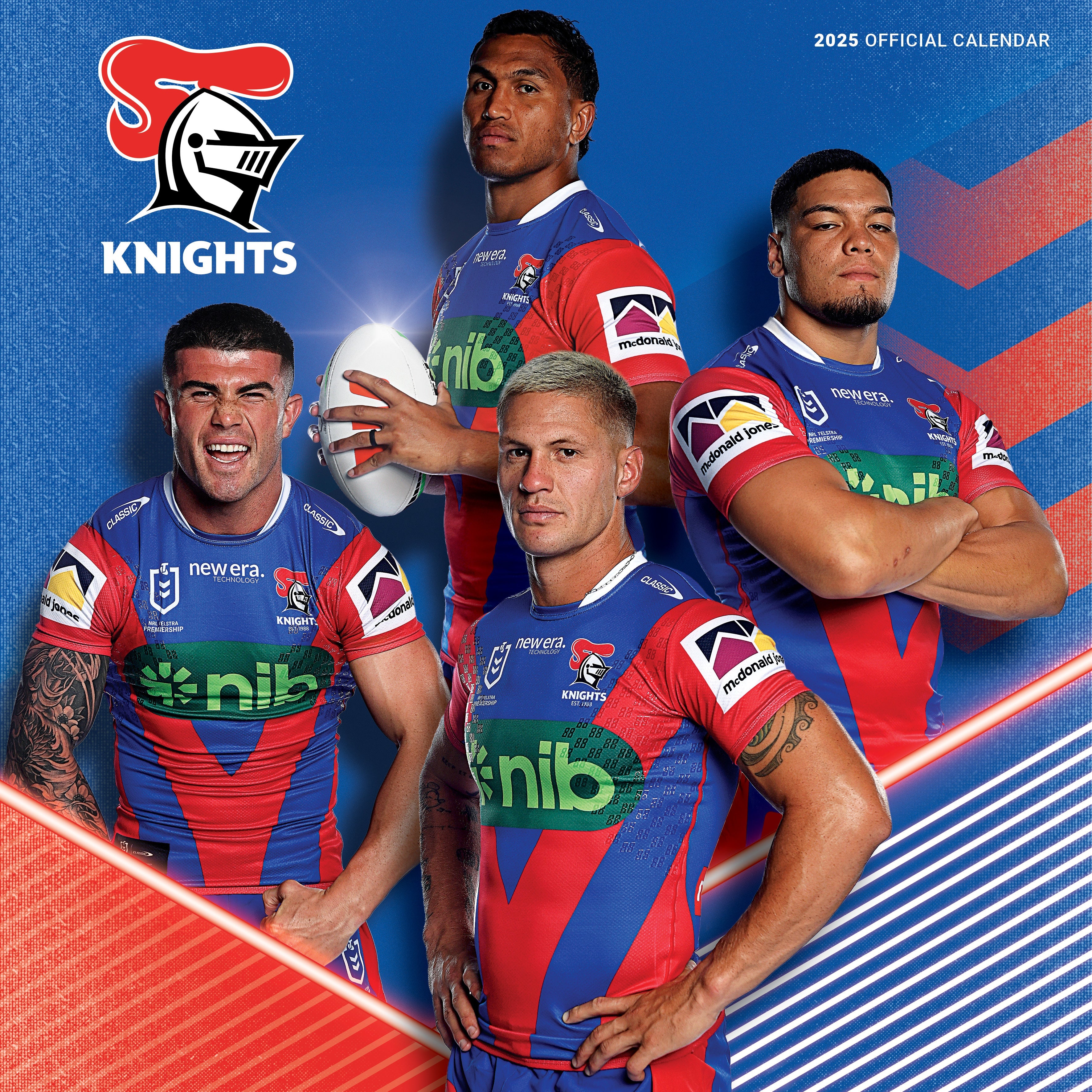 2025 NRL Newcastle Knights - Square Wall Calendar