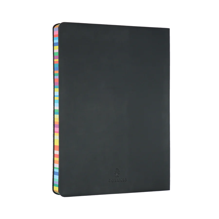 2024-2026 Charcoal Black Edge Rainbow - Weekly Diary/Planner
