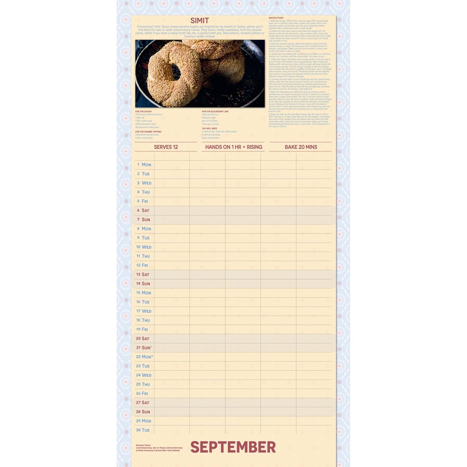 2025 The Great British Bake Off Family Organiser - Square Wall Calendar