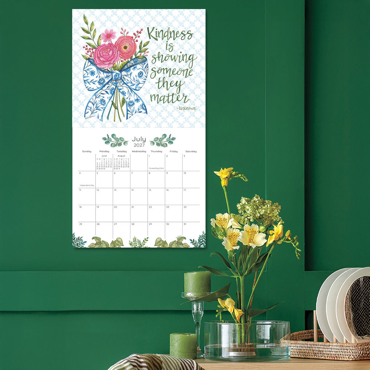 2027 Kindness Matters - Deluxe Wall Calendar by Deb Strain