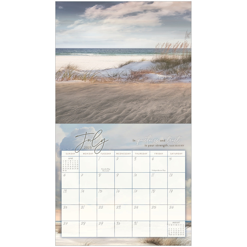 2025 Legacy Seaside Serenity Deluxe Wall Calendar