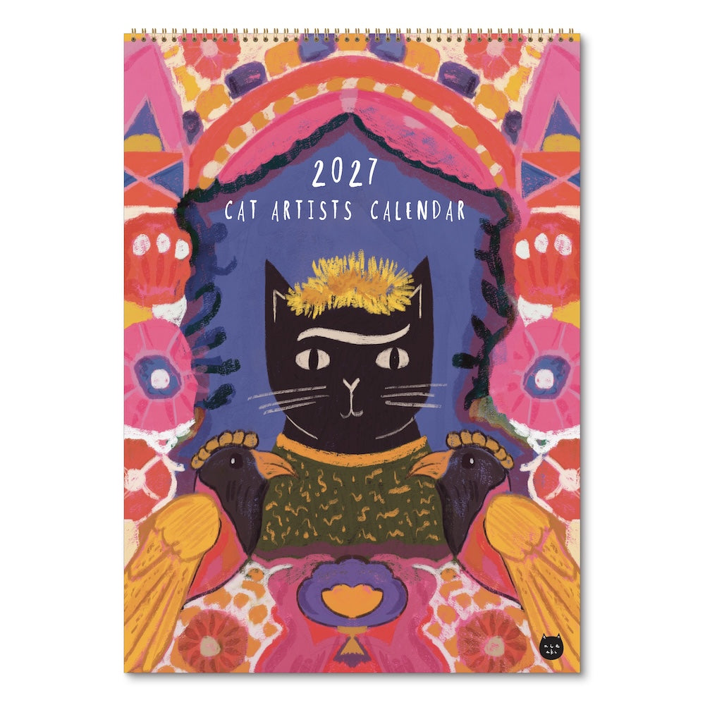 2027 Cat Artists Niaski - Deluxe Wall Calendar