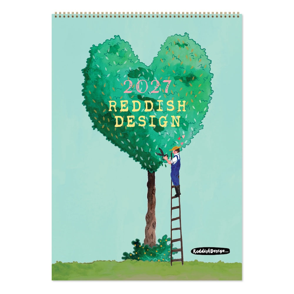 2027 Reddish Design - Deluxe Wall Calendar