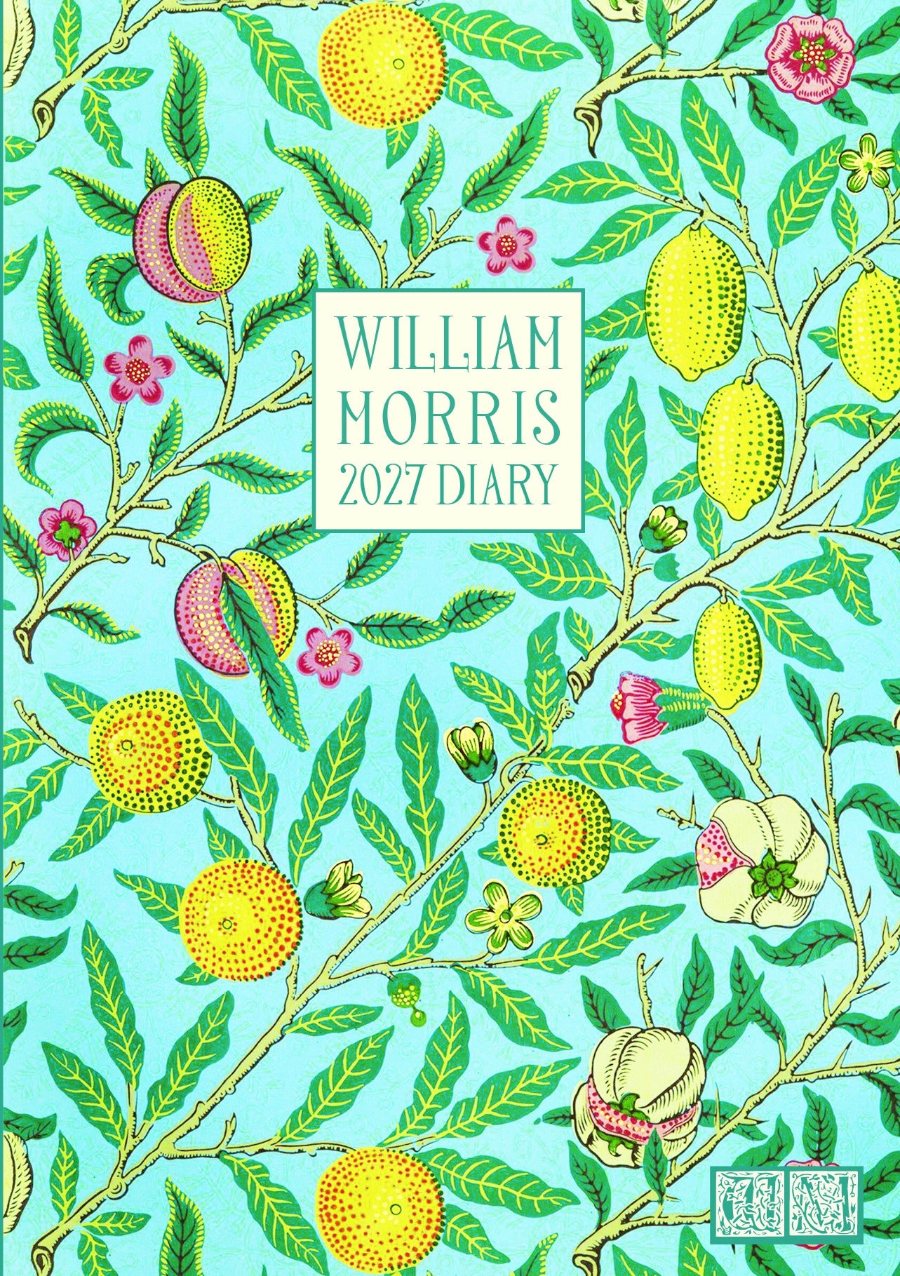 2027 William Morris Pomegranate A6 Weekly Flexible Diary Planner