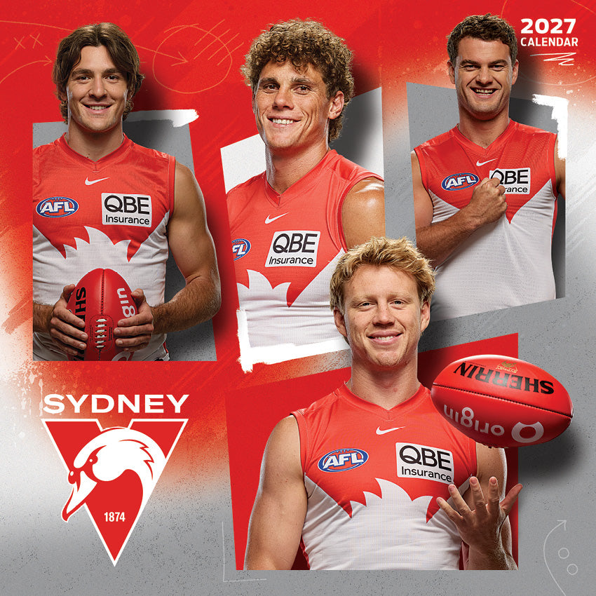 2027 AFL Sydney Swans - Square Wall Calendar