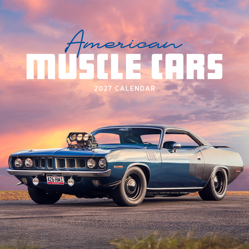 2027 American Muscle Cars - Square Wall Calendar
